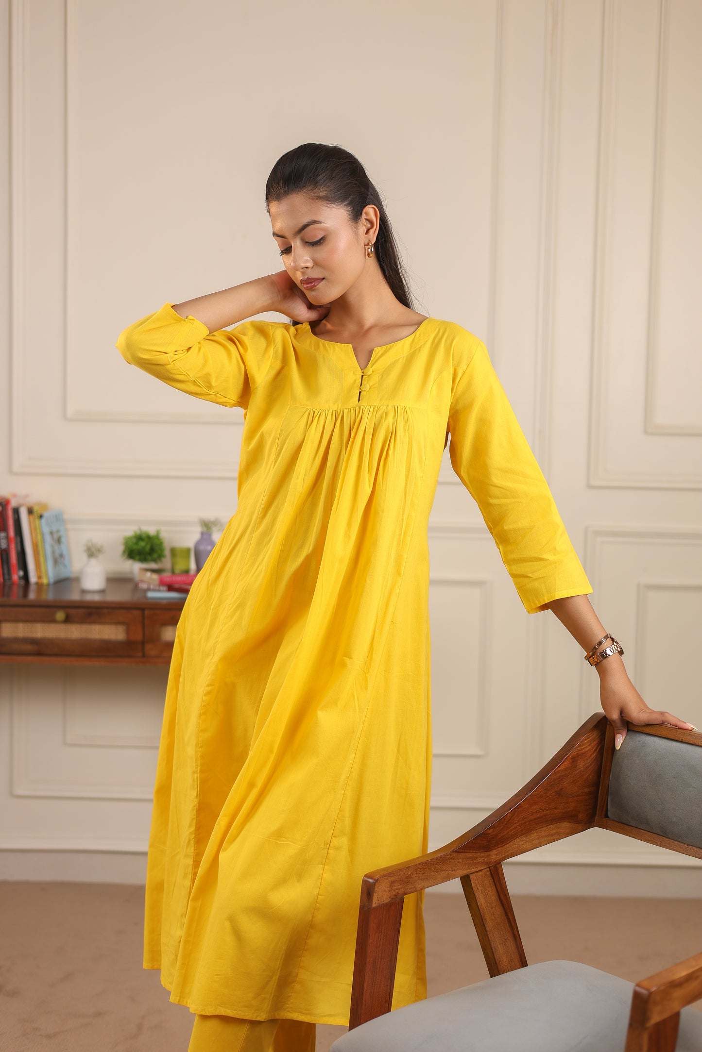Classic Comfort: Pure Cotton Kurta Set