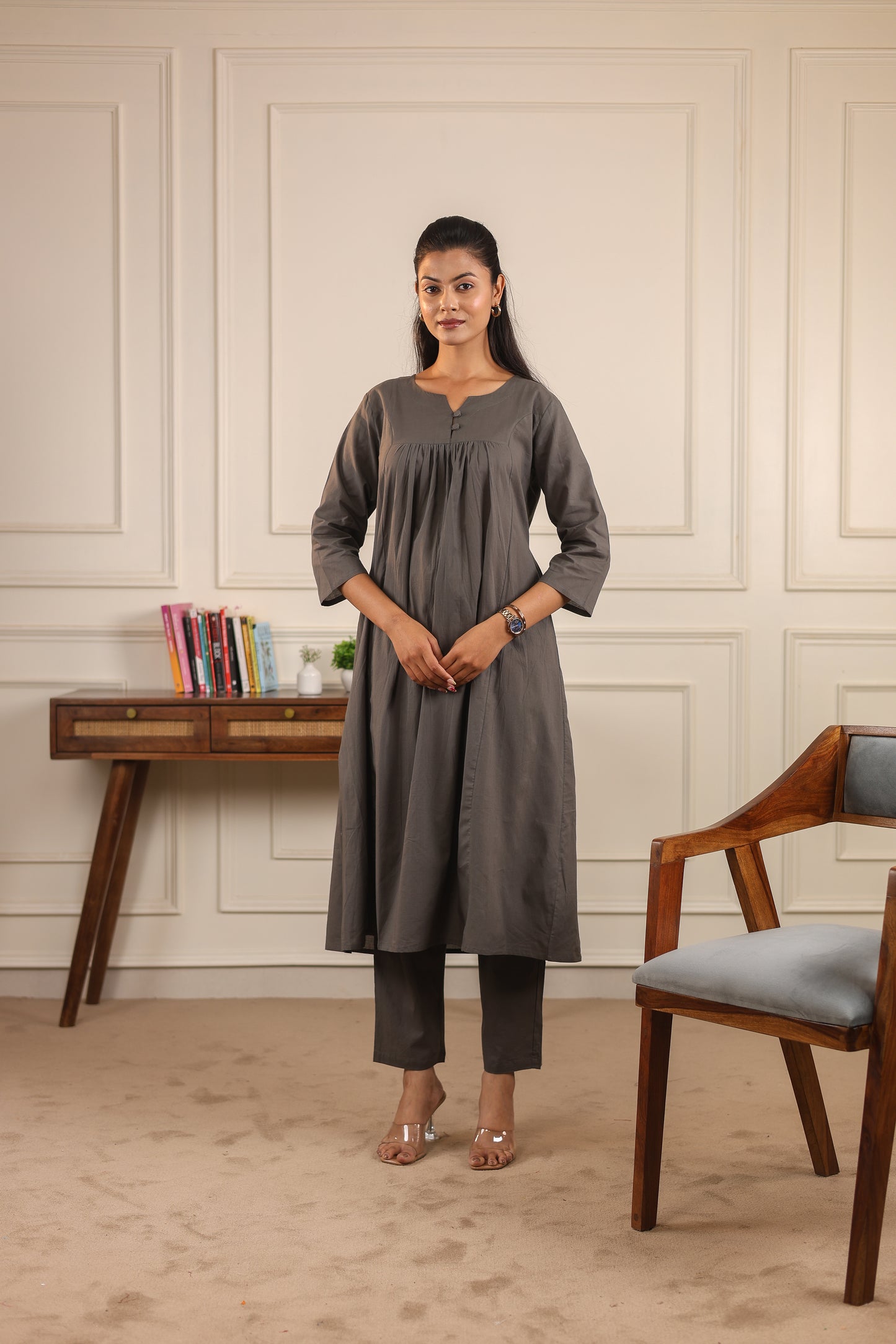 Classic Comfort: Pure Cotton Kurta Set