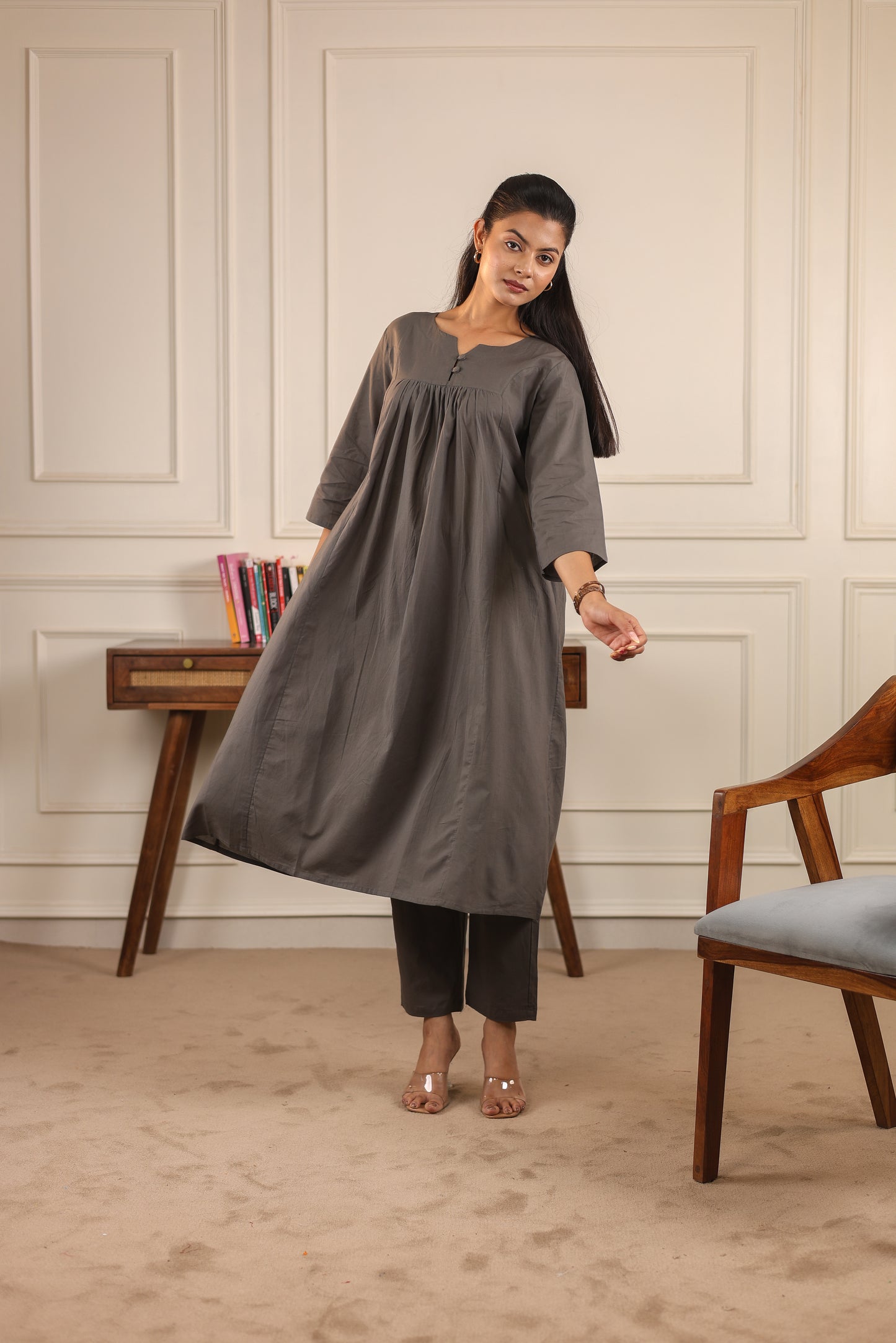 Classic Comfort: Pure Cotton Kurta Set