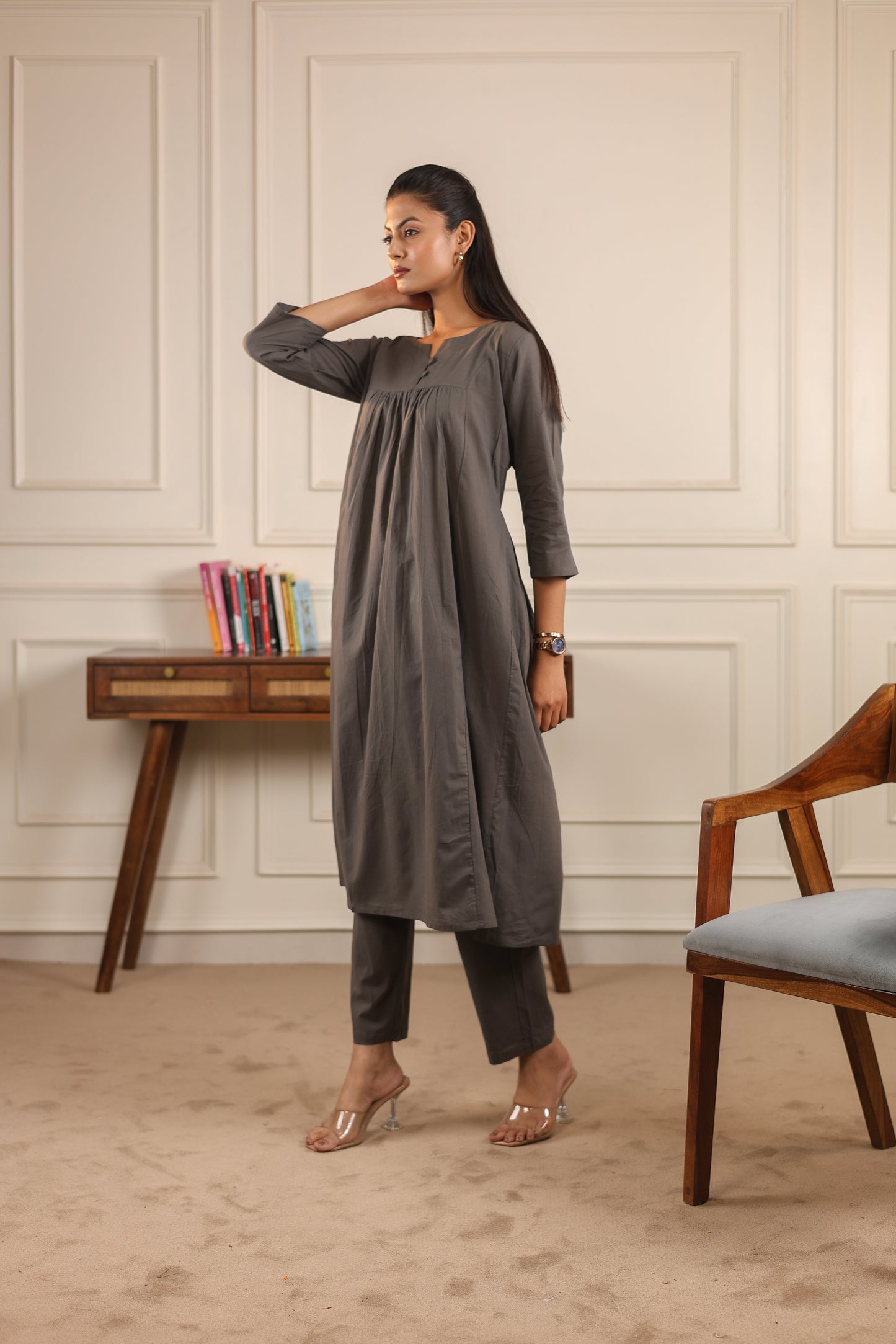 Classic Comfort: Pure Cotton Kurta Set