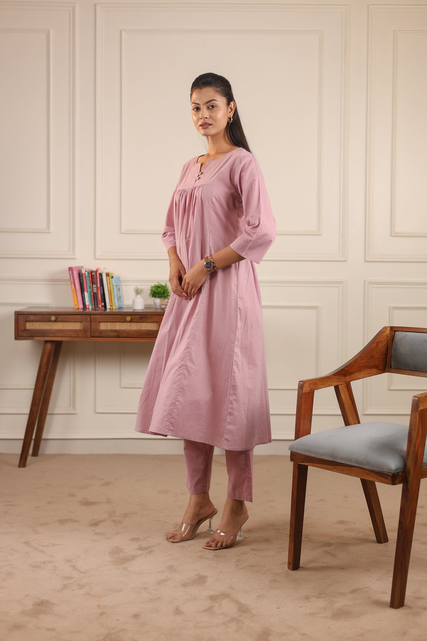 Classic Comfort: Pure Cotton Kurta Set