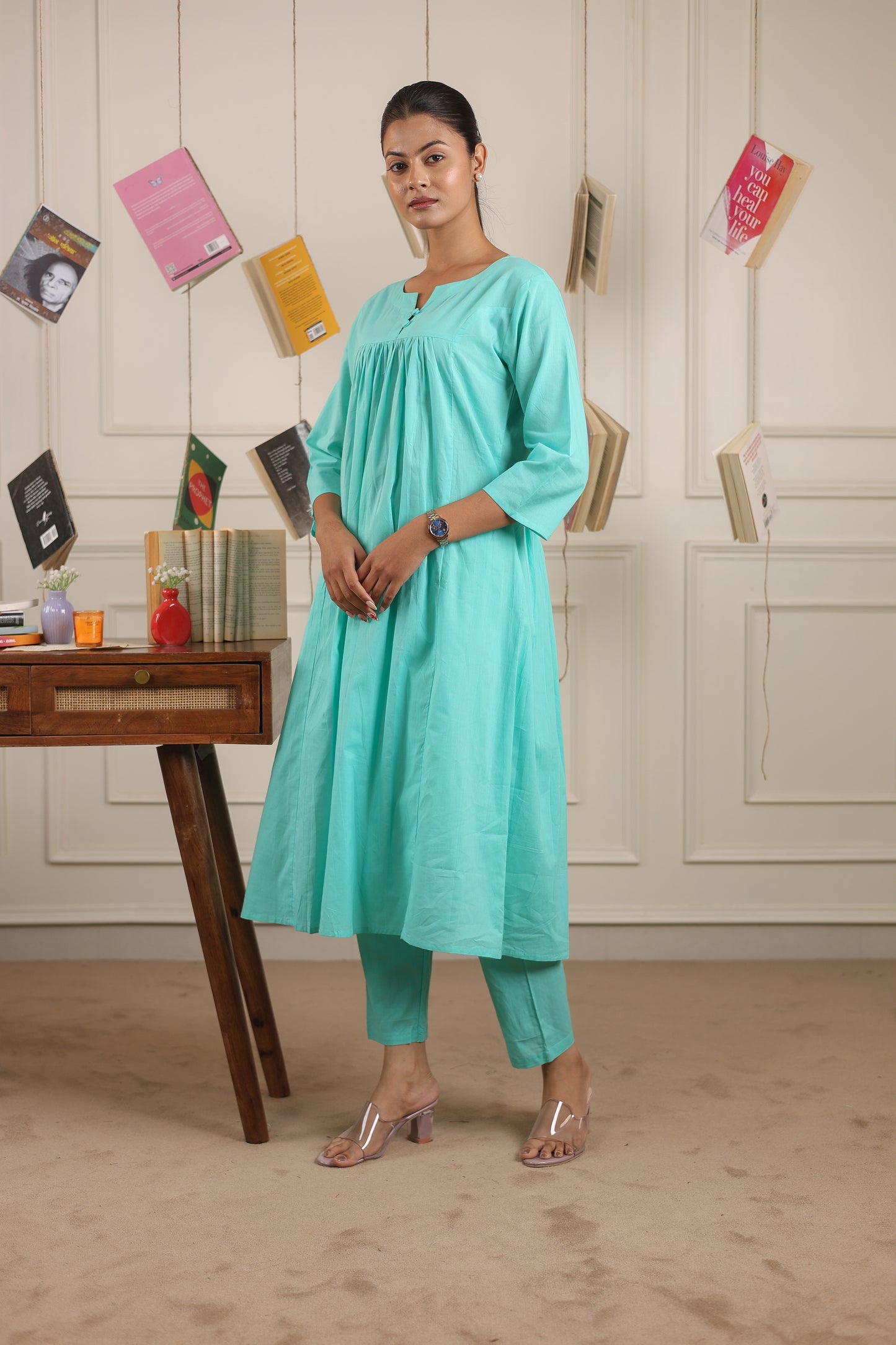 Classic Comfort: Pure Cotton Kurta Set