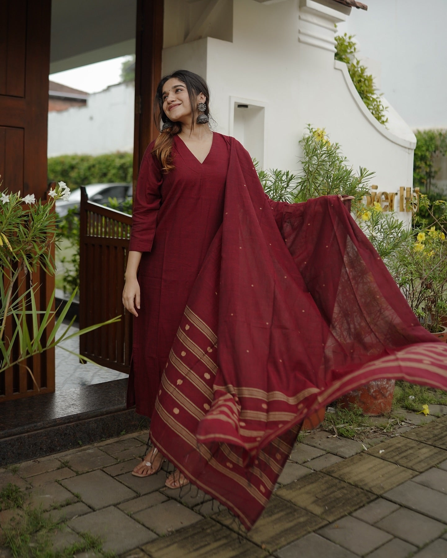 Elevate Everyday Elegance with Vedora's Signature Cotton Kurta Set