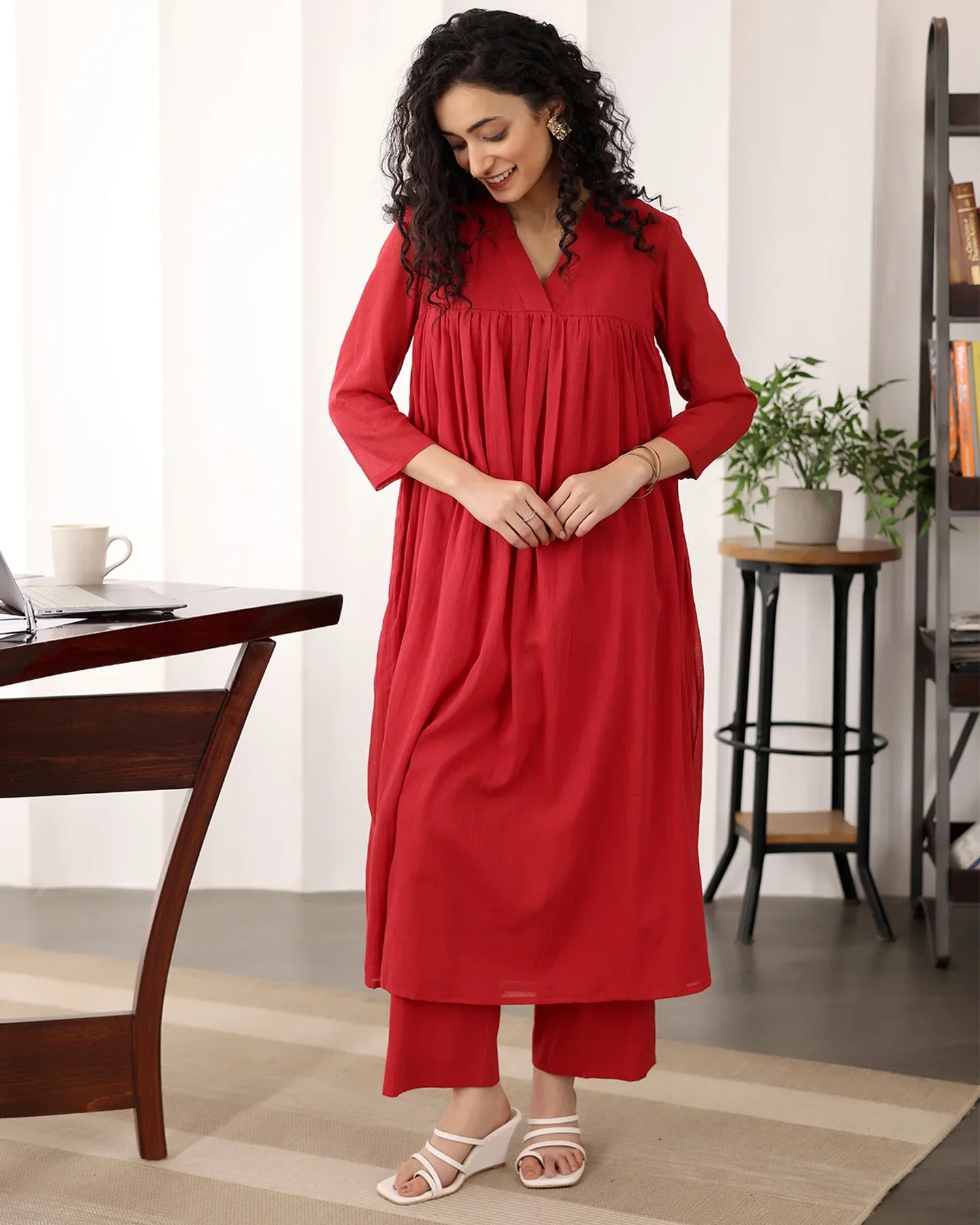 Cotton Muse: Graceful A-Line Ensemble