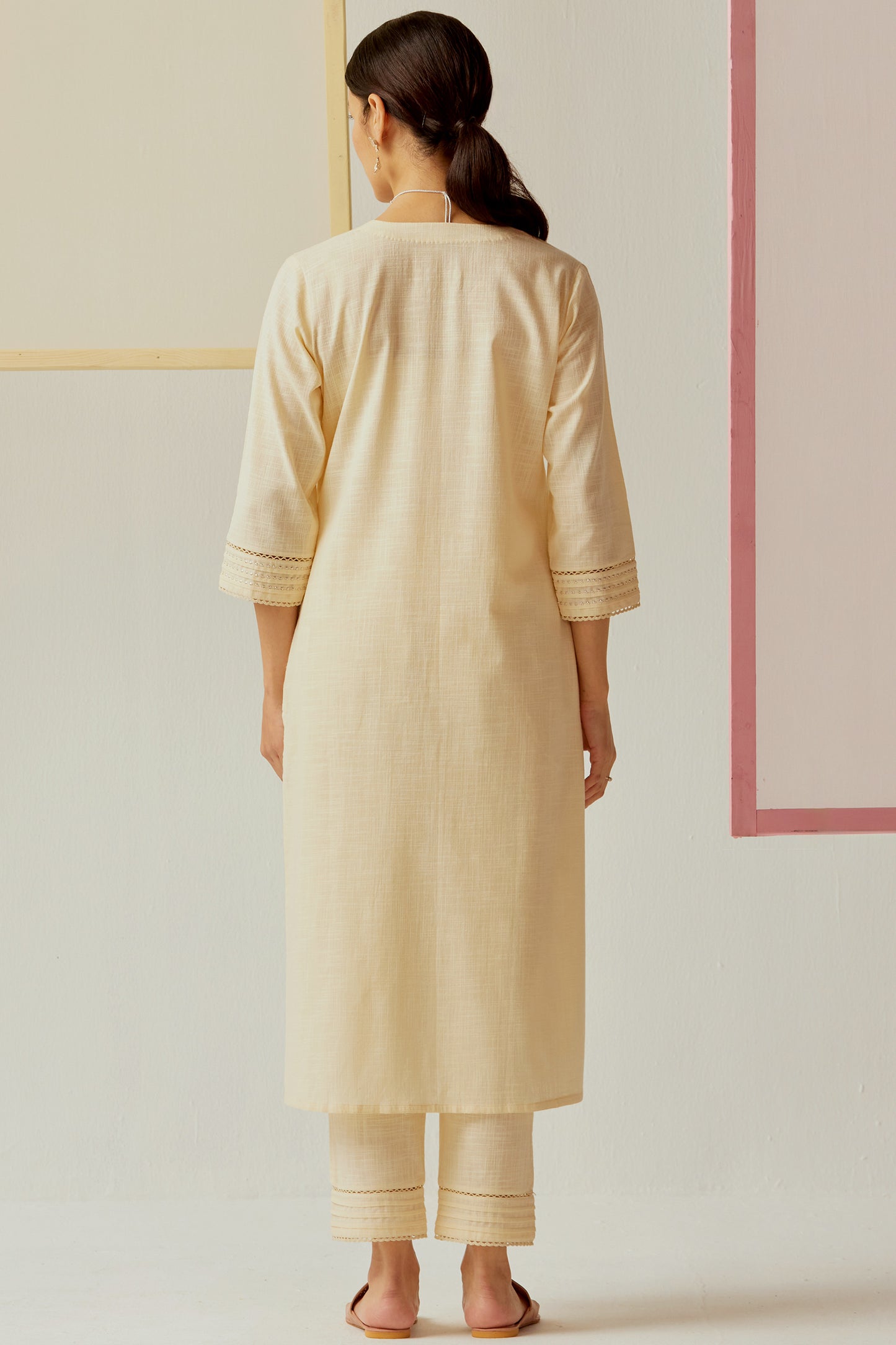 Vedora Noor-e Collection – Handcrafted Kurta Pant Sets in Timeless Hues