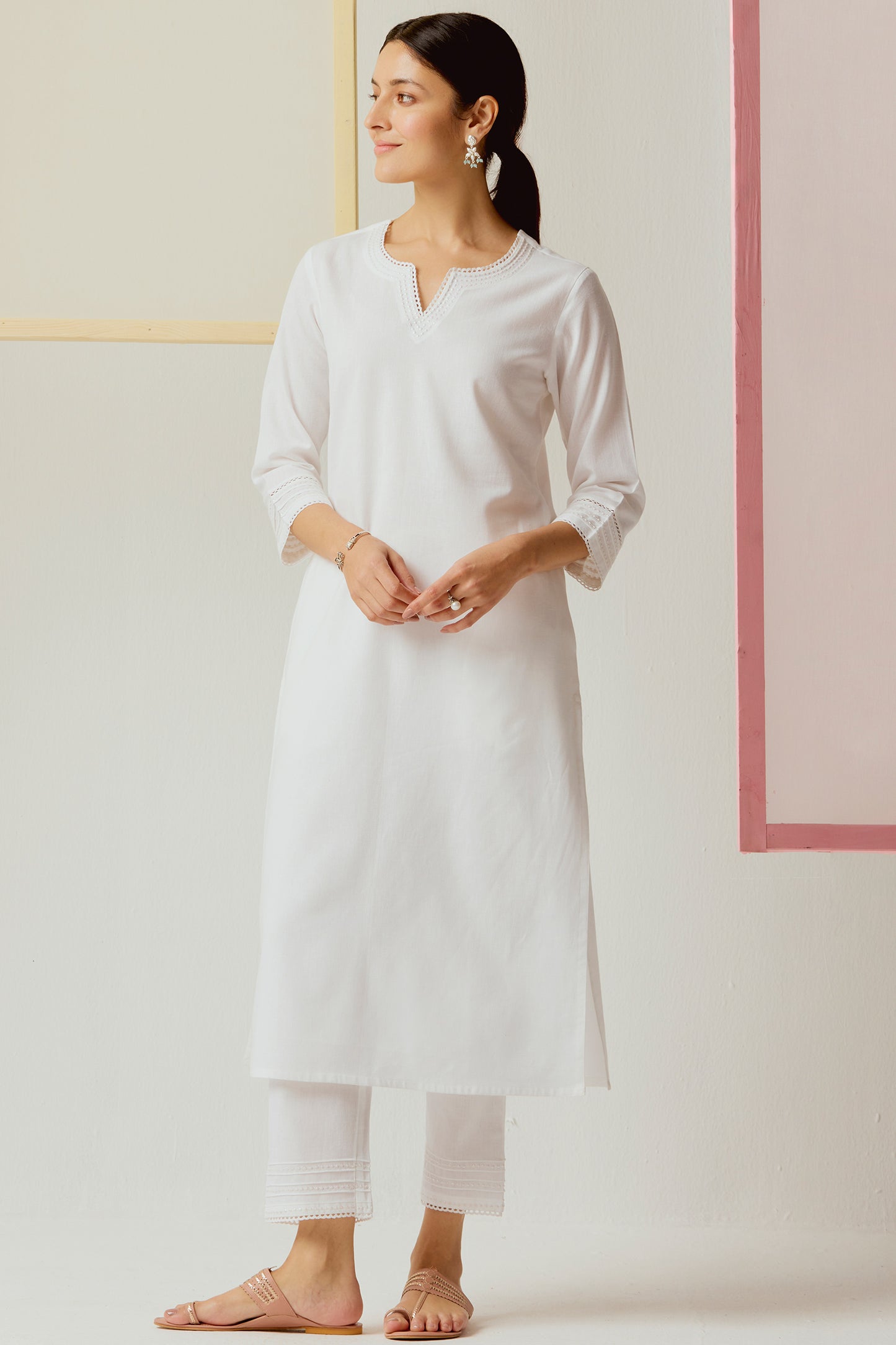 Vedora Noor-e Collection – Handcrafted Kurta Pant Sets in Timeless Hues