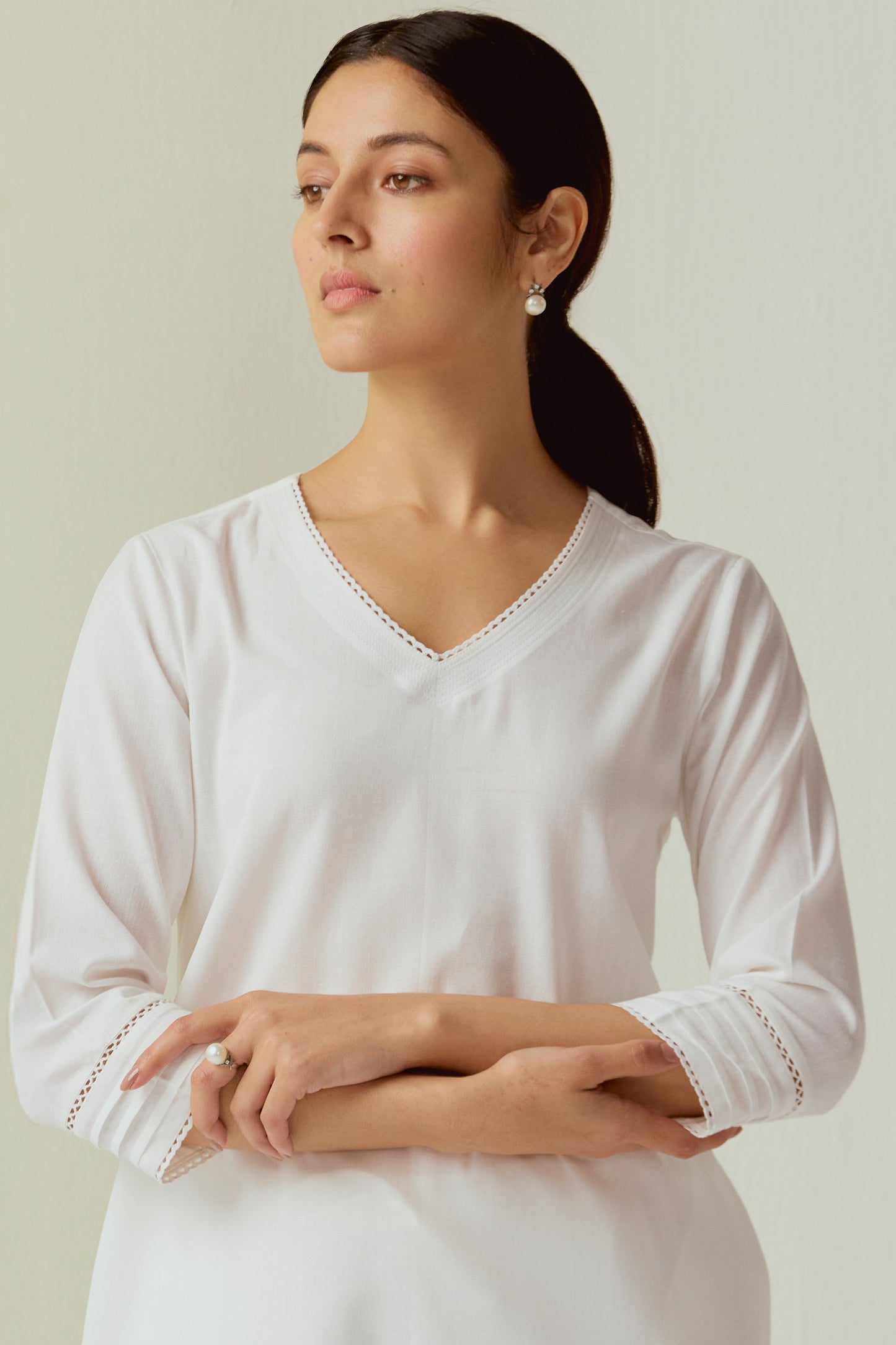 Vedora Noor-e Collection – Handcrafted Kurta Pant Sets in Timeless Hues