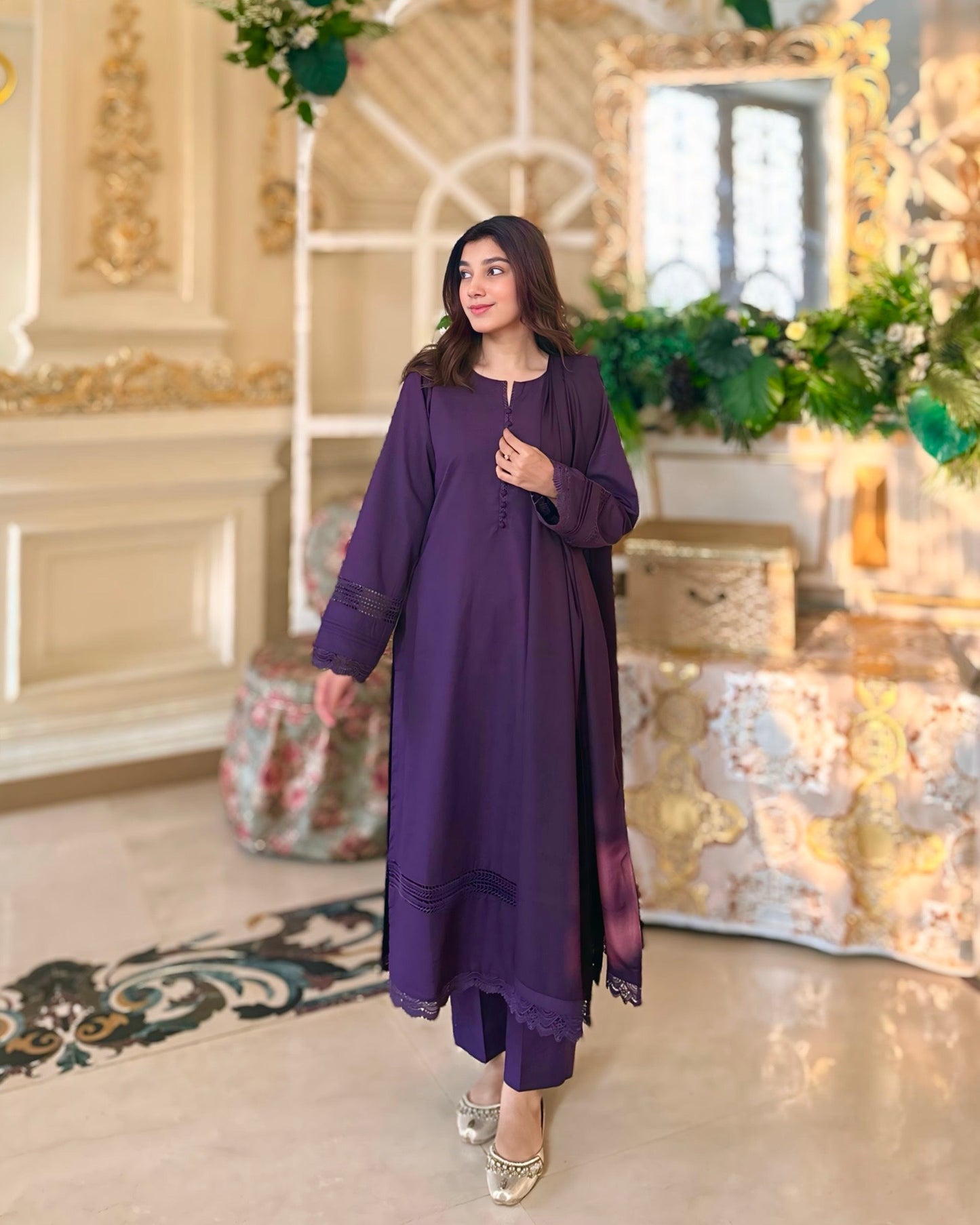Lawn Dobby Elegance – 3-Piece Stitched Suit Set