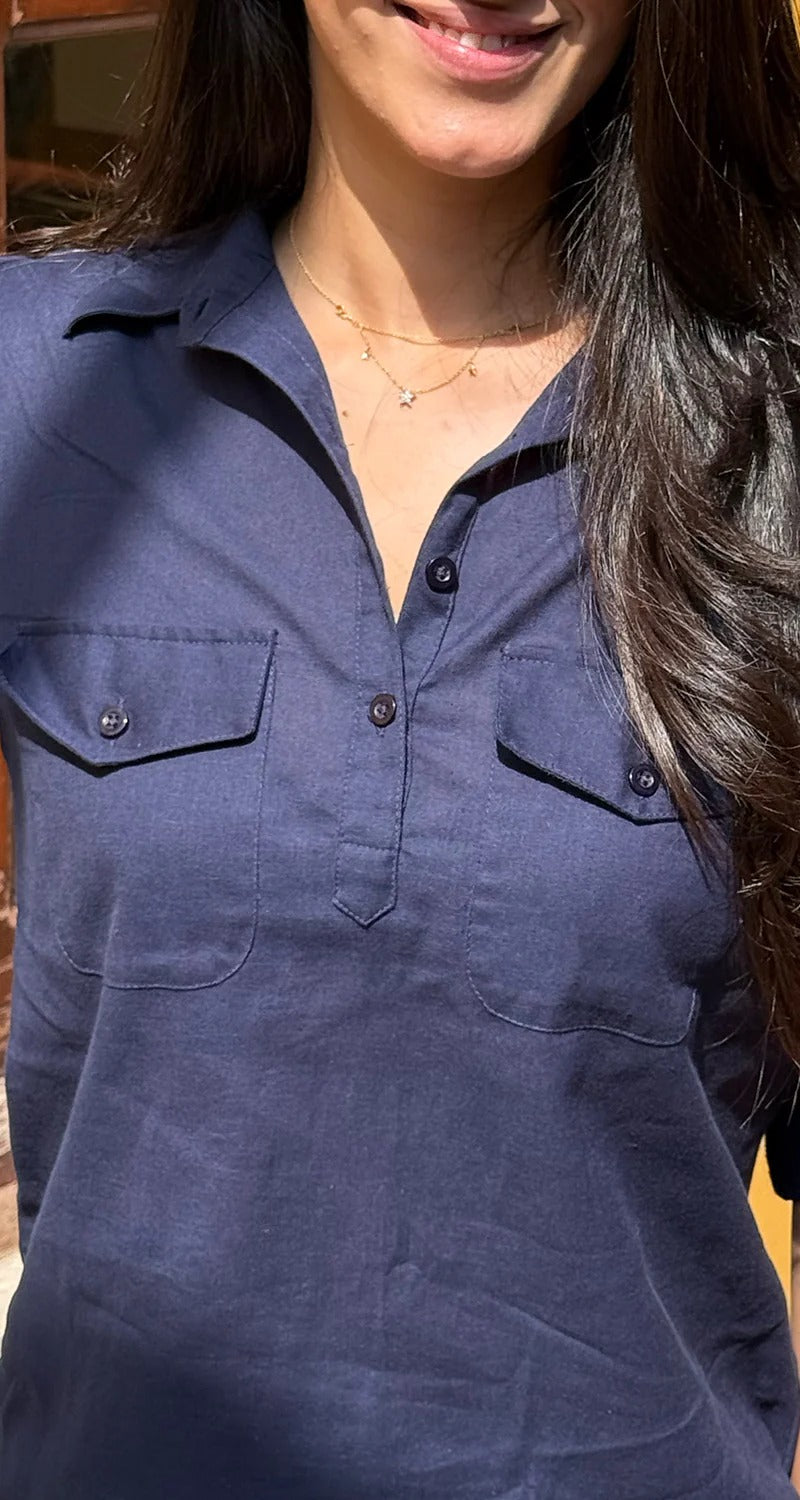 "Kriti" - Cotton Co-ord Set with Utility Pockets