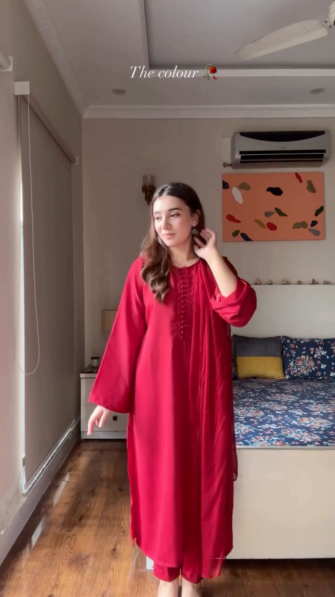 Scarlet Grace – Rayon Kurta Pant Set by Vedora