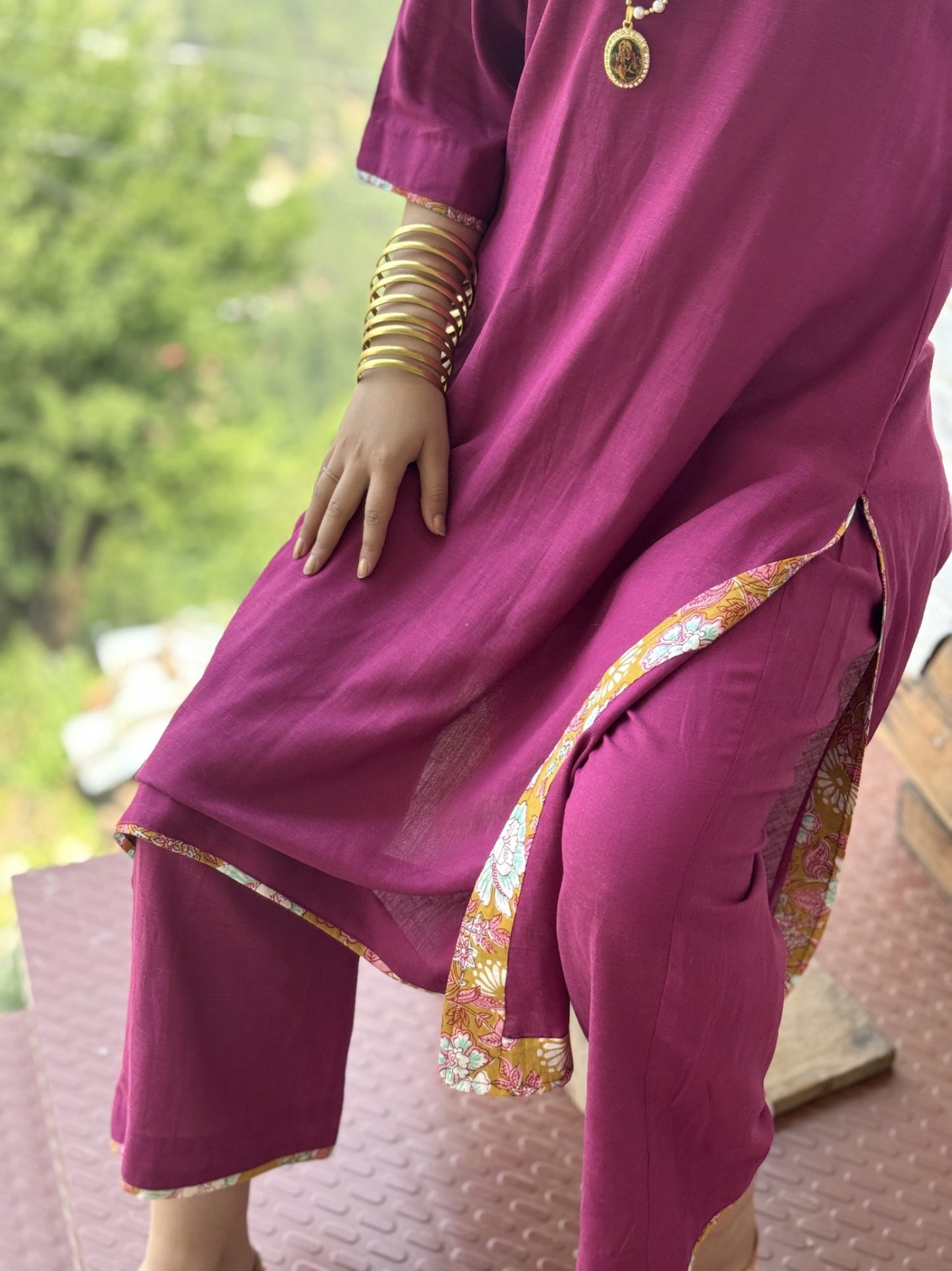 “Minimal  Relaxed Fit Kurta Set – Your Everyday Elegance!”