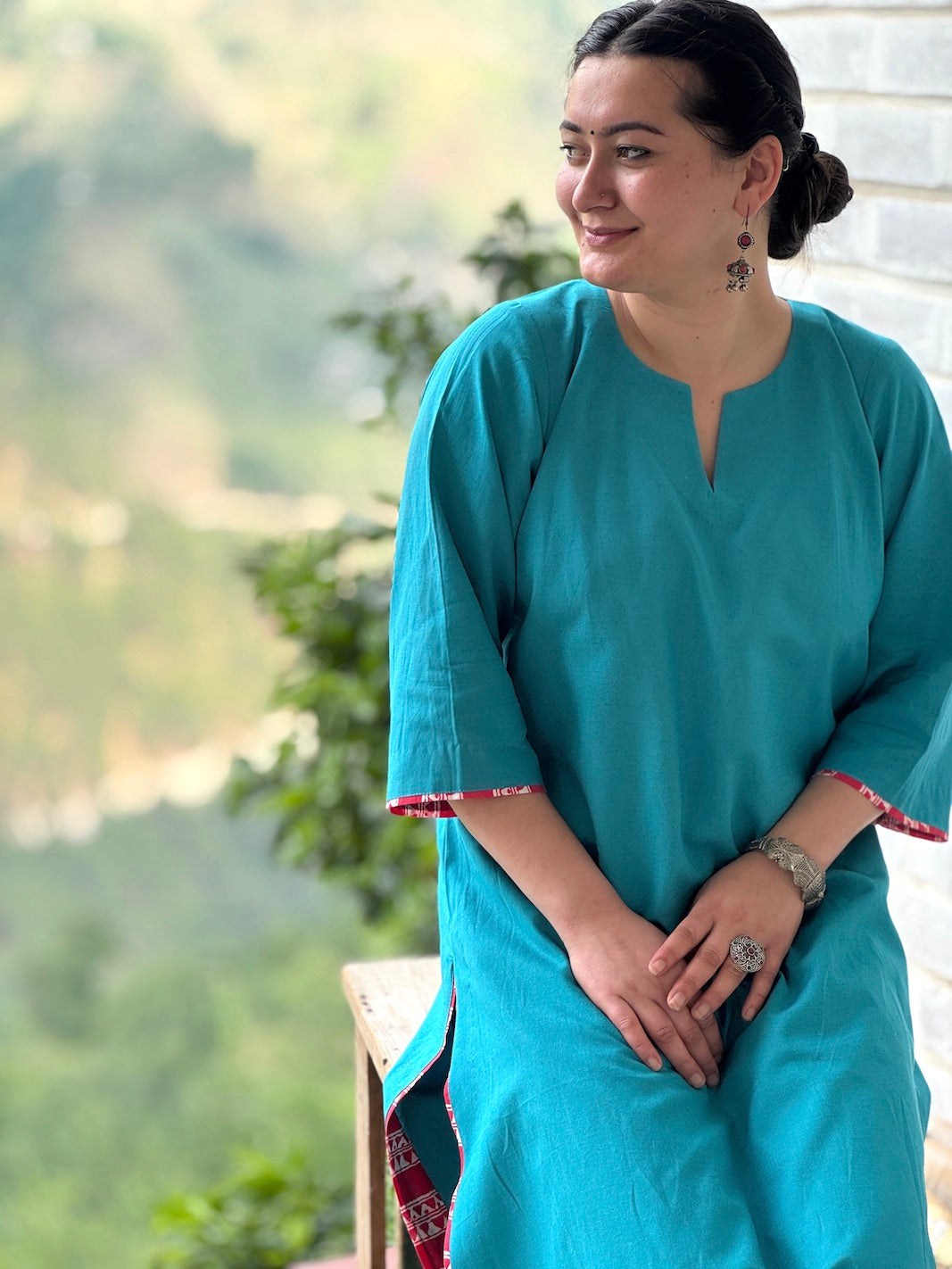 “Minimal  Relaxed Fit Kurta Set – Your Everyday Elegance!”