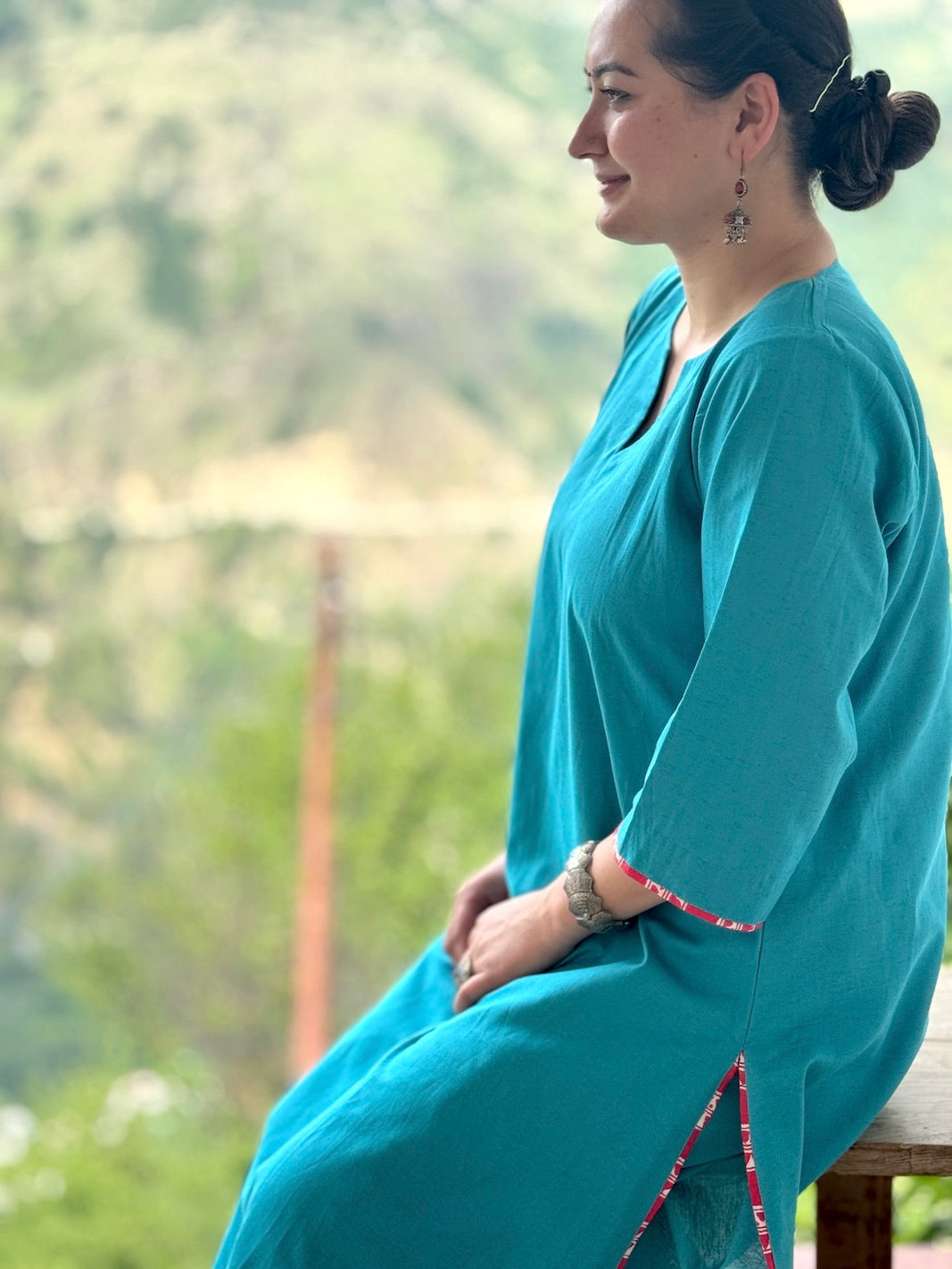 “Minimal  Relaxed Fit Kurta Set – Your Everyday Elegance!”