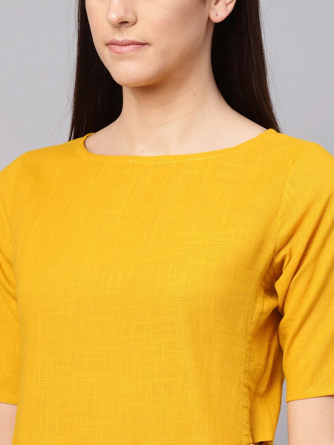 "Adira" - Elegant Cotton Flex Straight Kurta & Pants Set