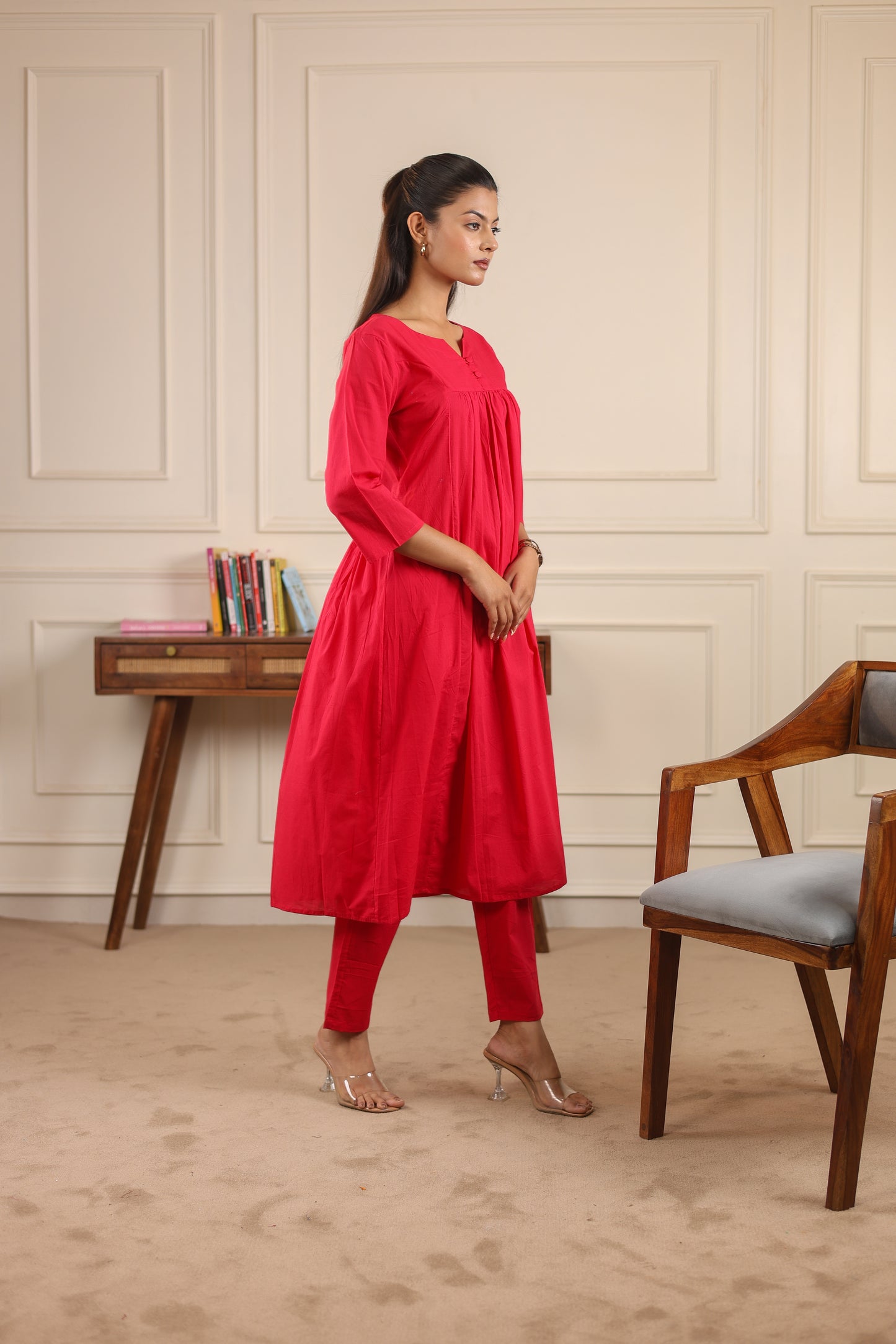 Classic Comfort: Pure Cotton Kurta Set