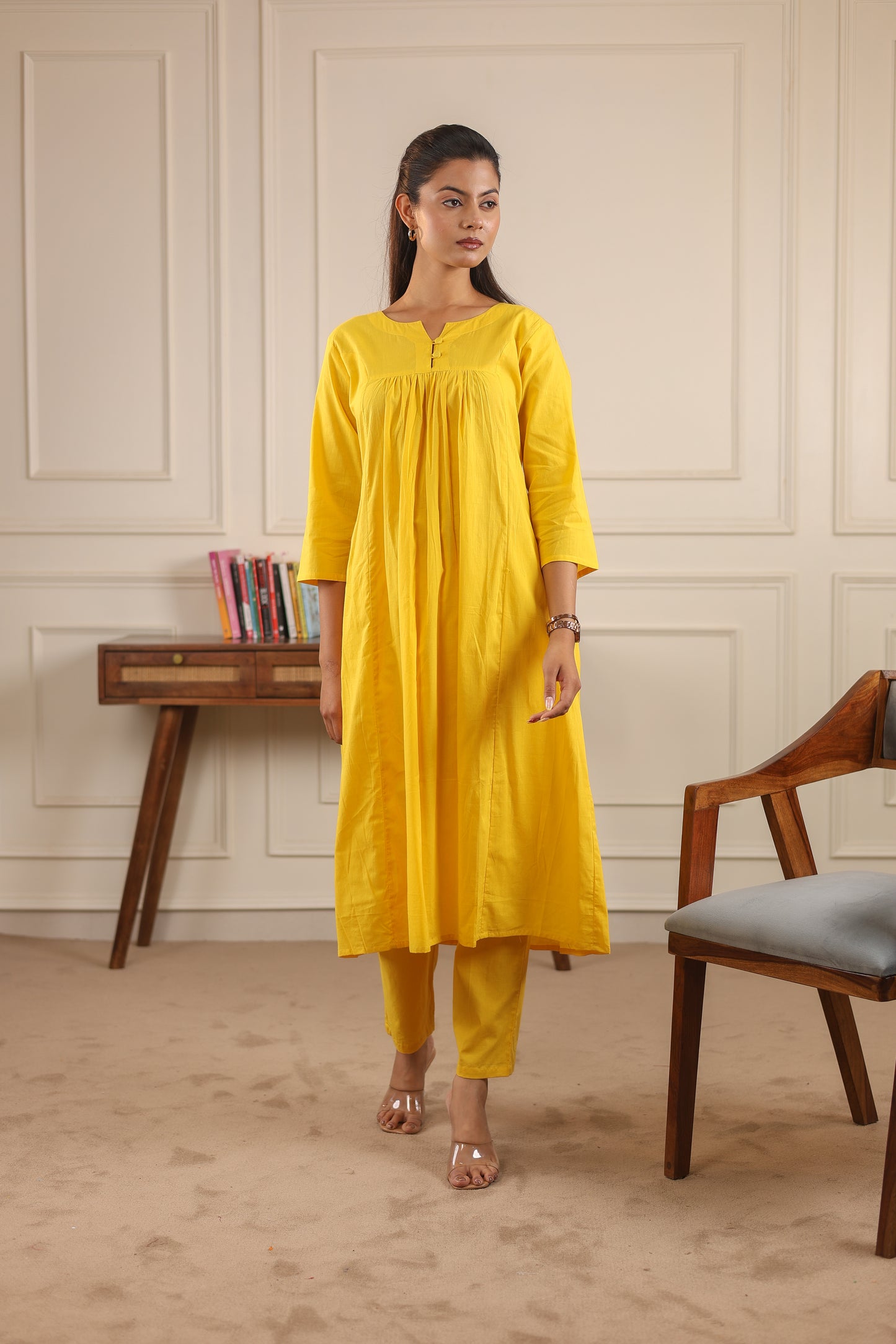 Classic Comfort: Pure Cotton Kurta Set