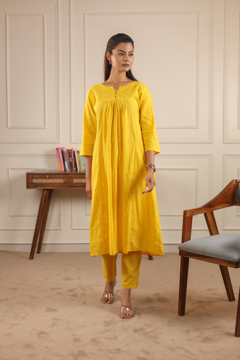 Classic Comfort: Pure Cotton Kurta Set
