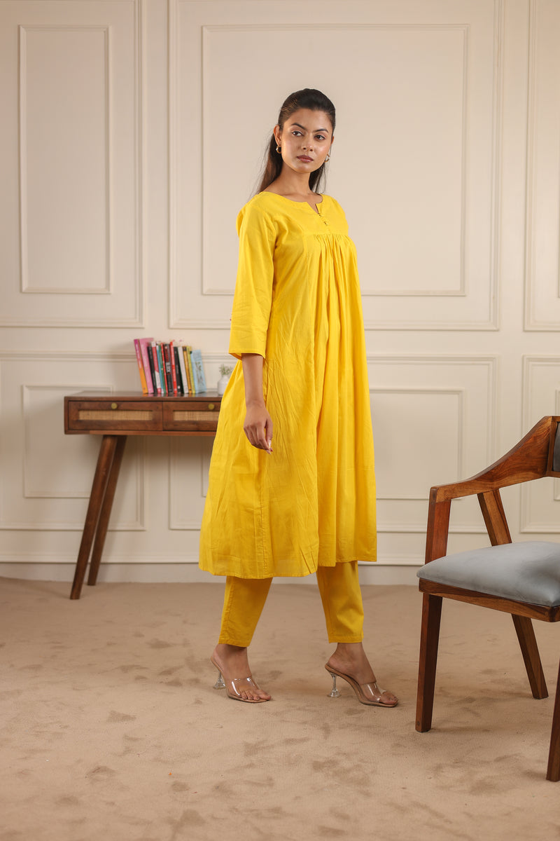 Classic Comfort: Pure Cotton Kurta Set