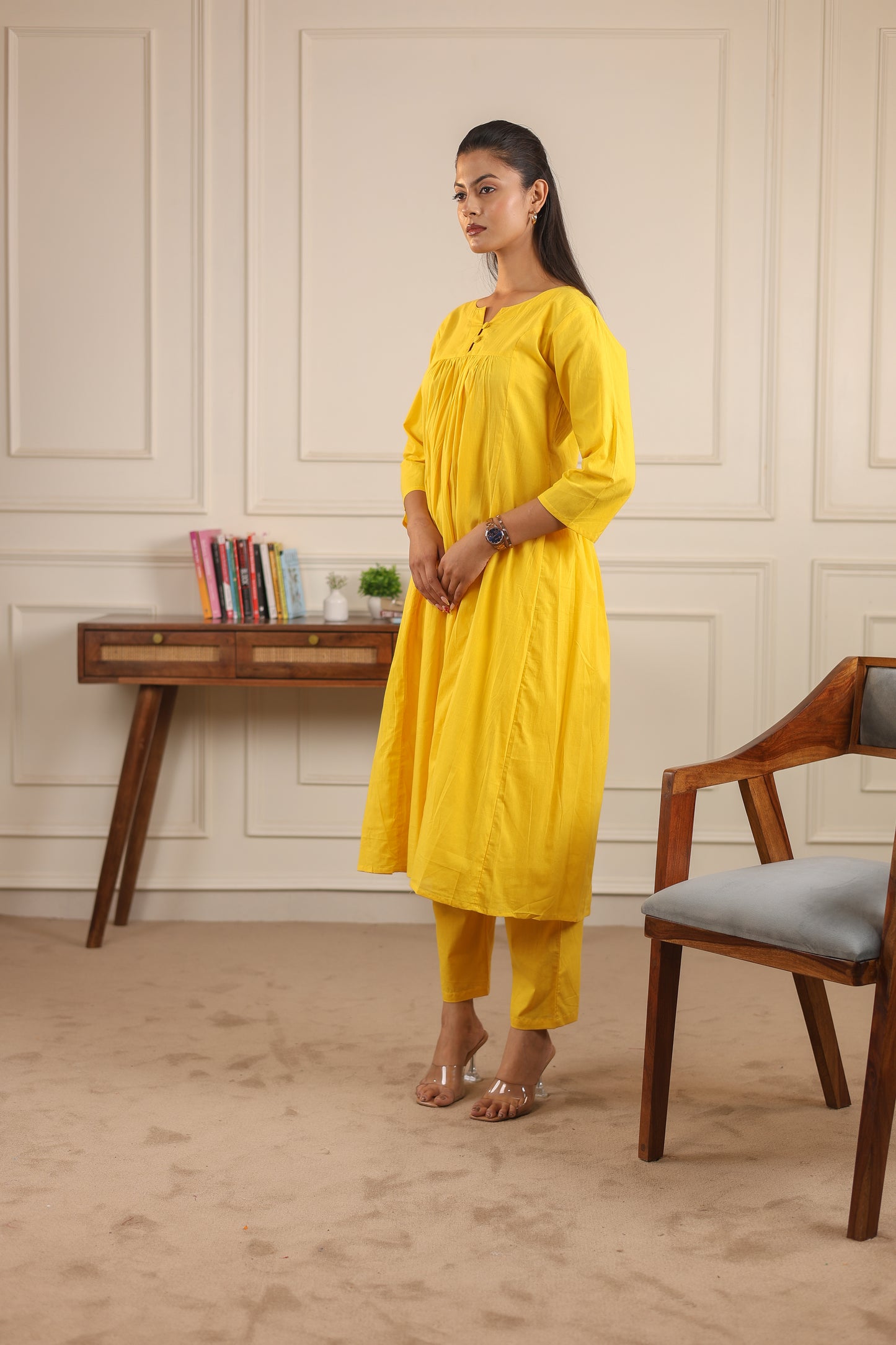 Classic Comfort: Pure Cotton Kurta Set