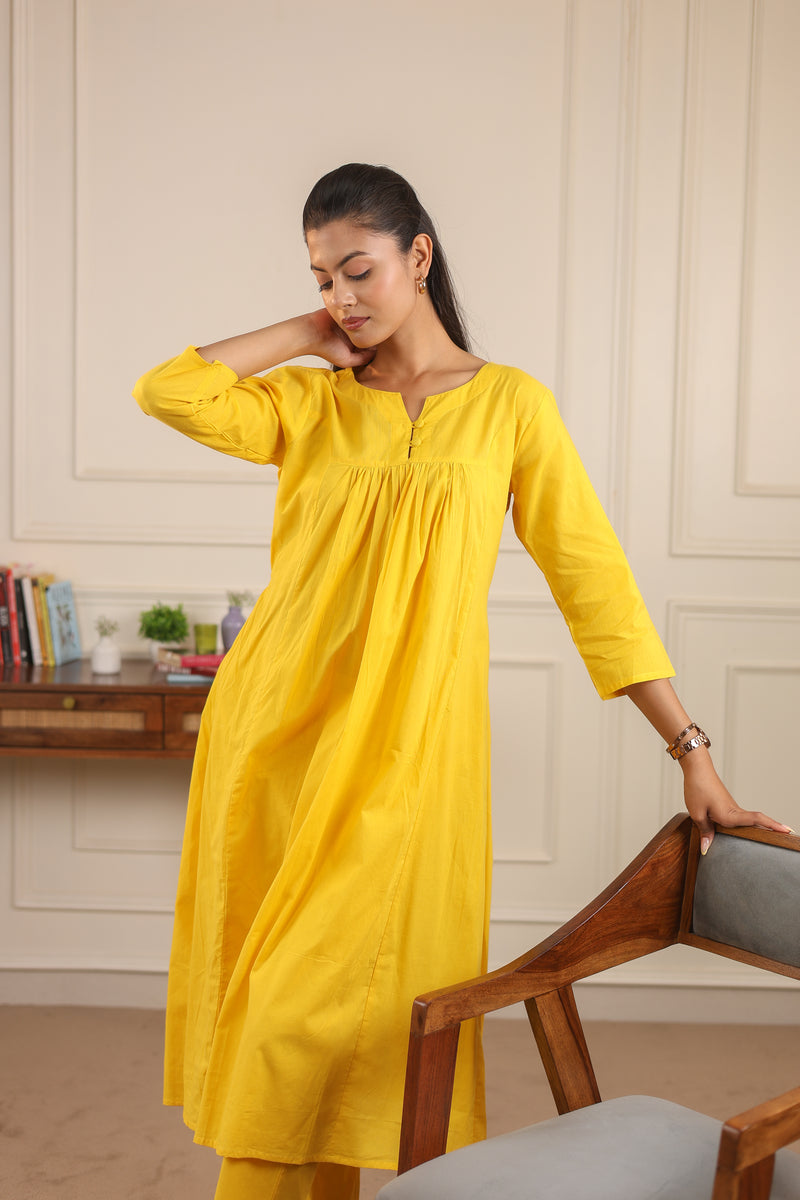 Classic Comfort: Pure Cotton Kurta Set