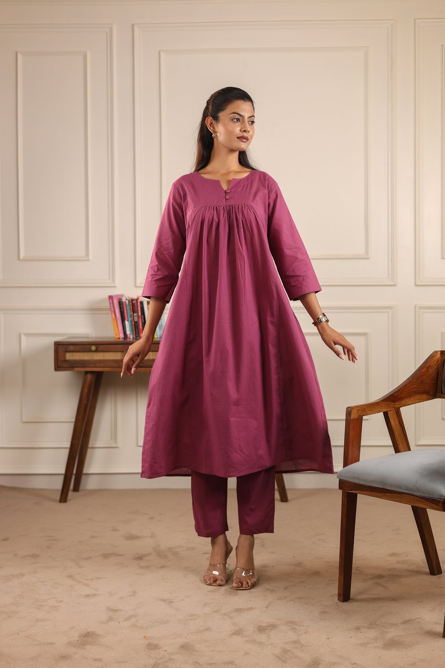 Classic Comfort: Pure Cotton Kurta Set