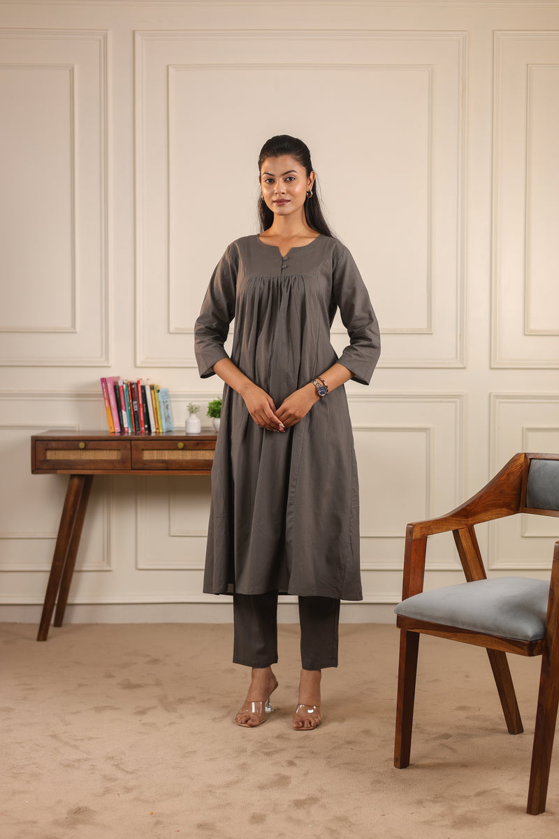 Classic Comfort: Pure Cotton Kurta Set