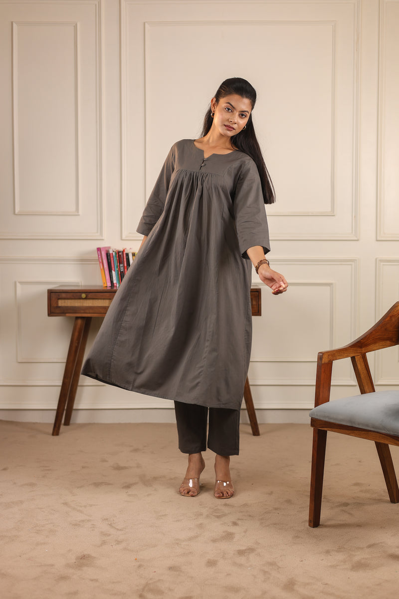 Classic Comfort: Pure Cotton Kurta Set