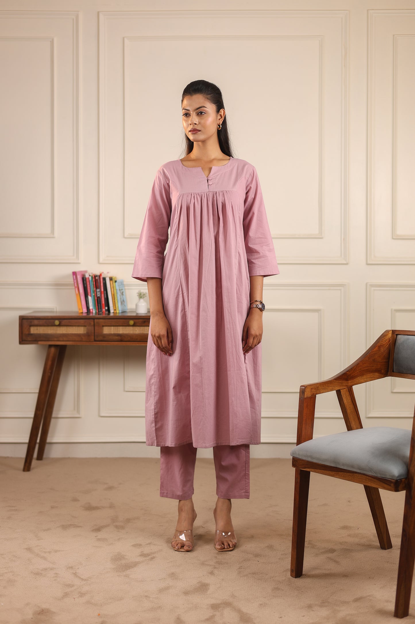 Classic Comfort: Pure Cotton Kurta Set