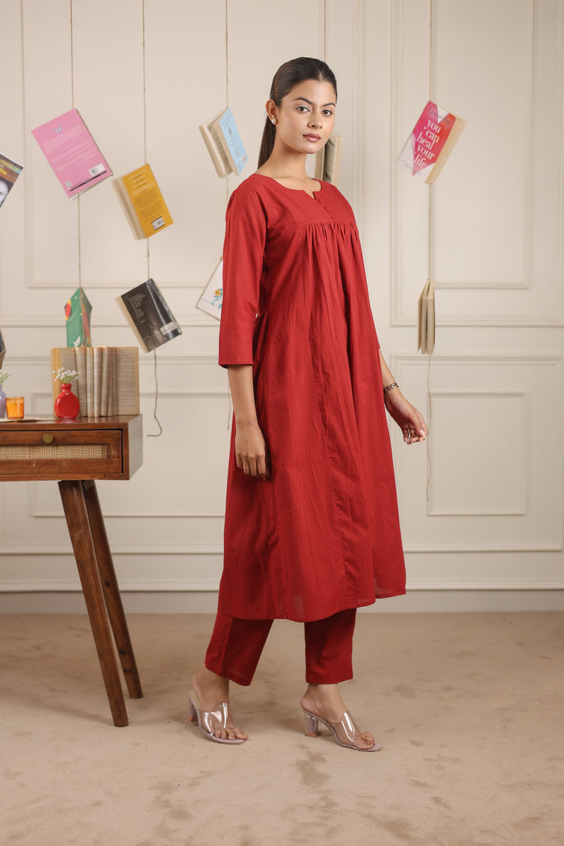 Classic Comfort: Pure Cotton Kurta Set