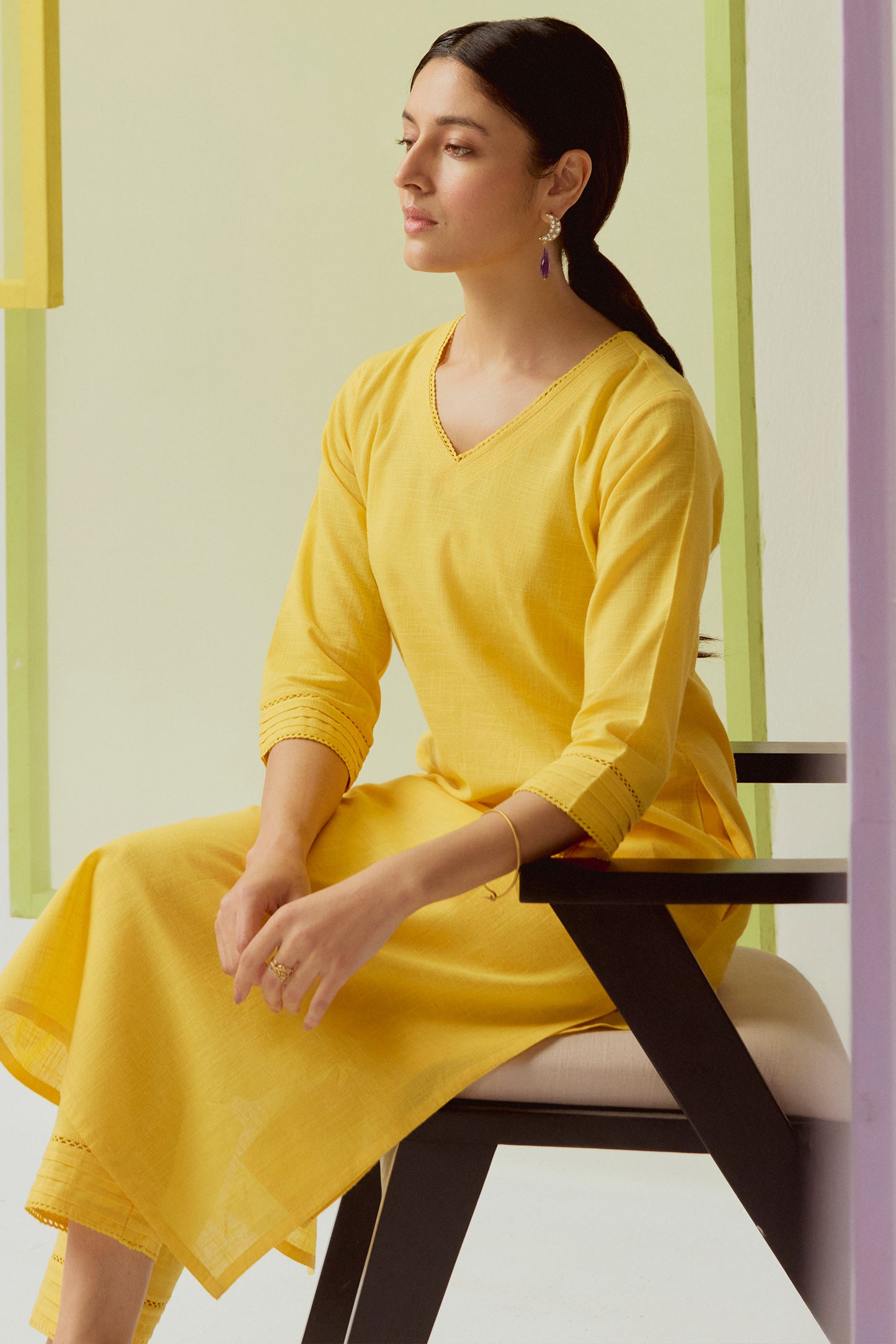 Vedora Noor-e Collection – Handcrafted Kurta Pant Sets in Timeless Hues