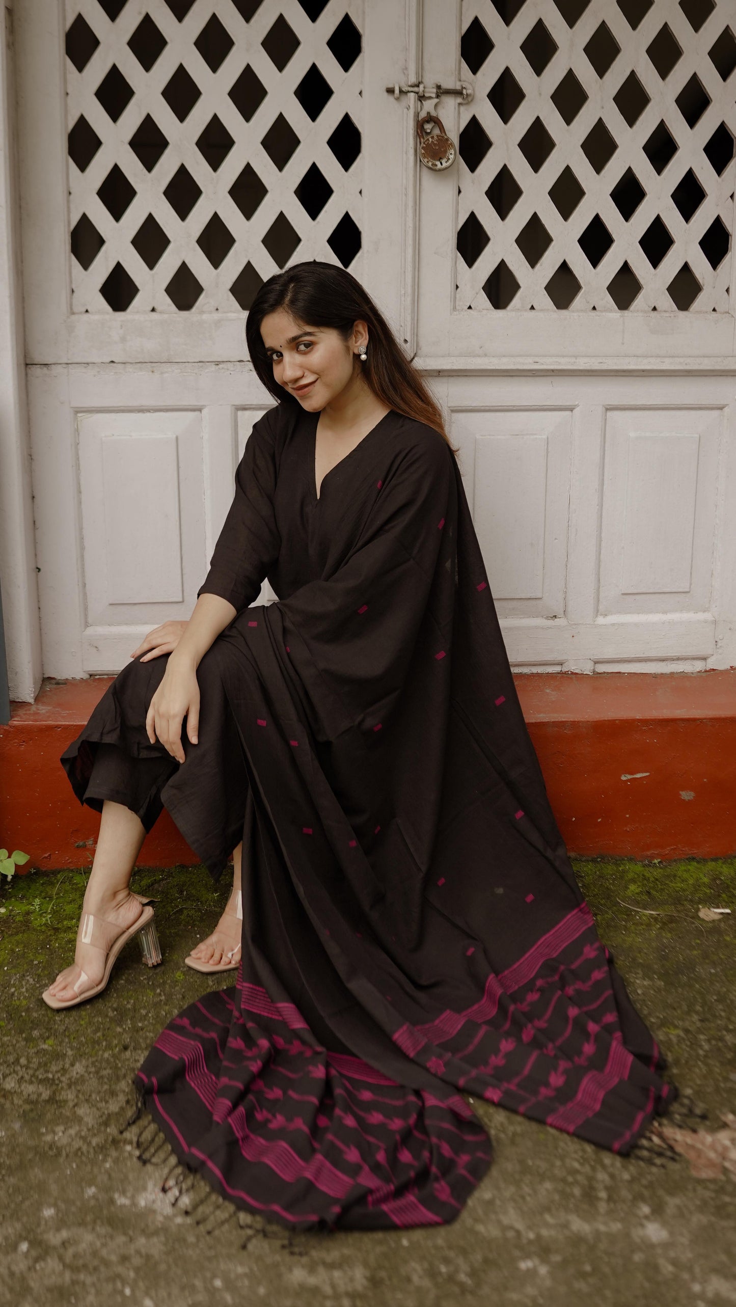 Elevate Everyday Elegance with Vedora's Signature Cotton Kurta Set