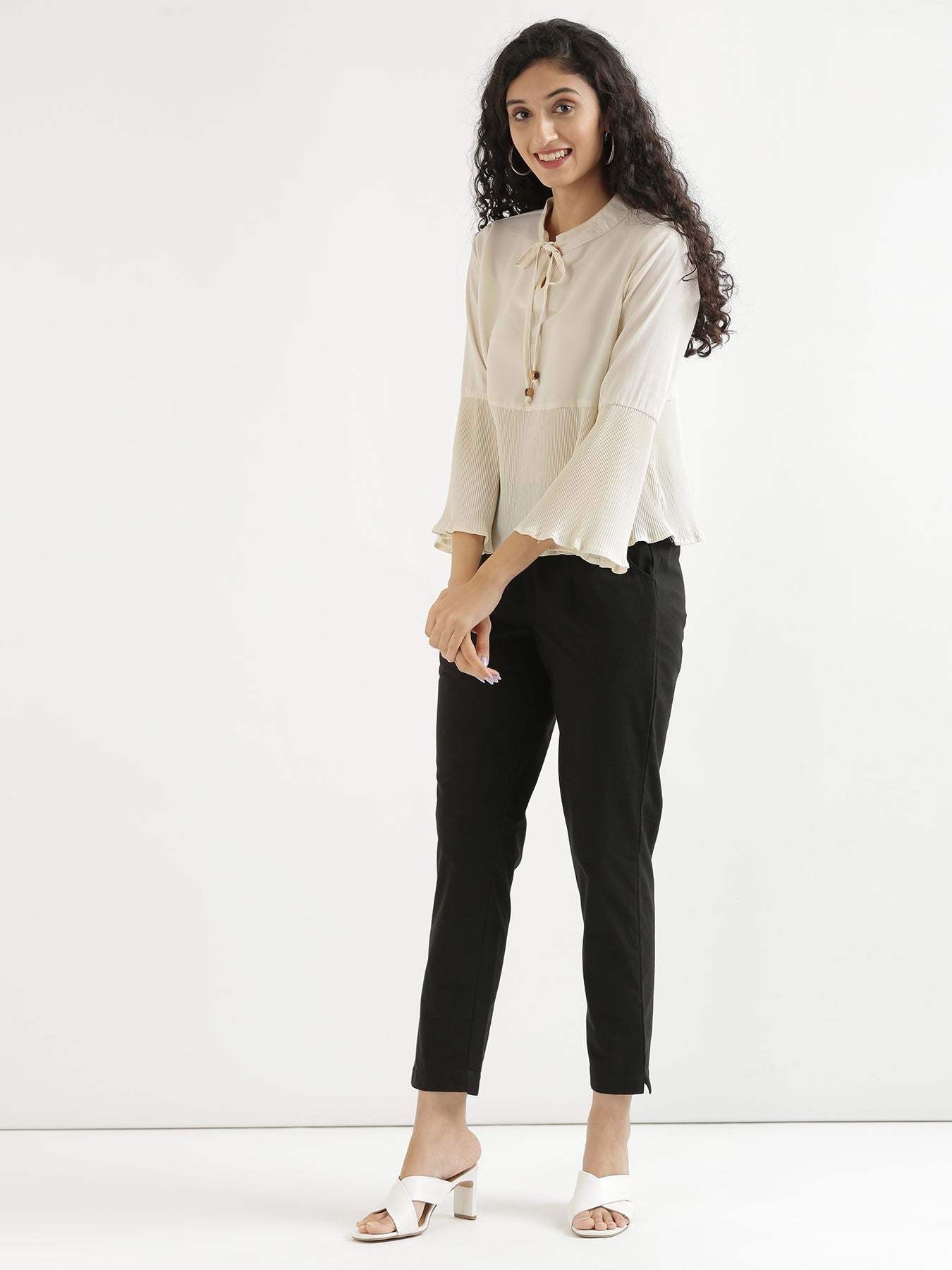 Vedora Essential: Versatile Cotton Black Pants for Every Occasion