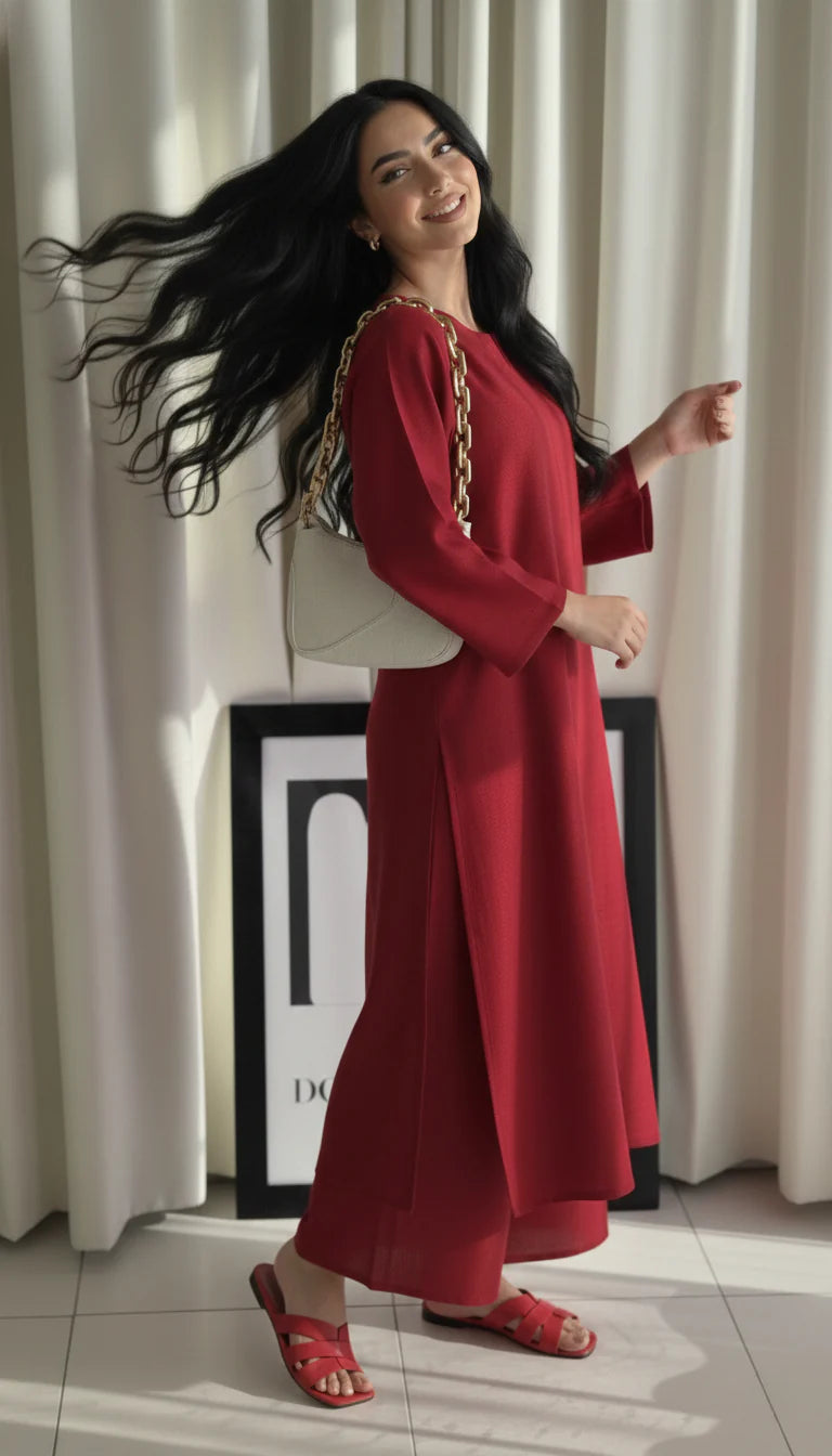 "Tarini" - Elegant Premium Cotton Kurta & Pants Set