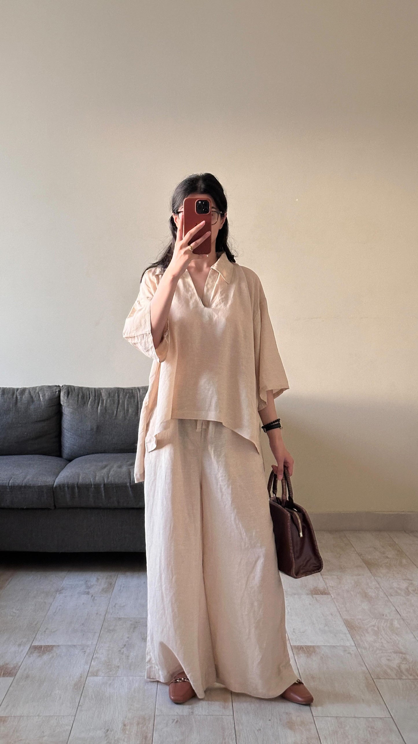 Ivory Mist – Cotton Slub Co-ord Set
