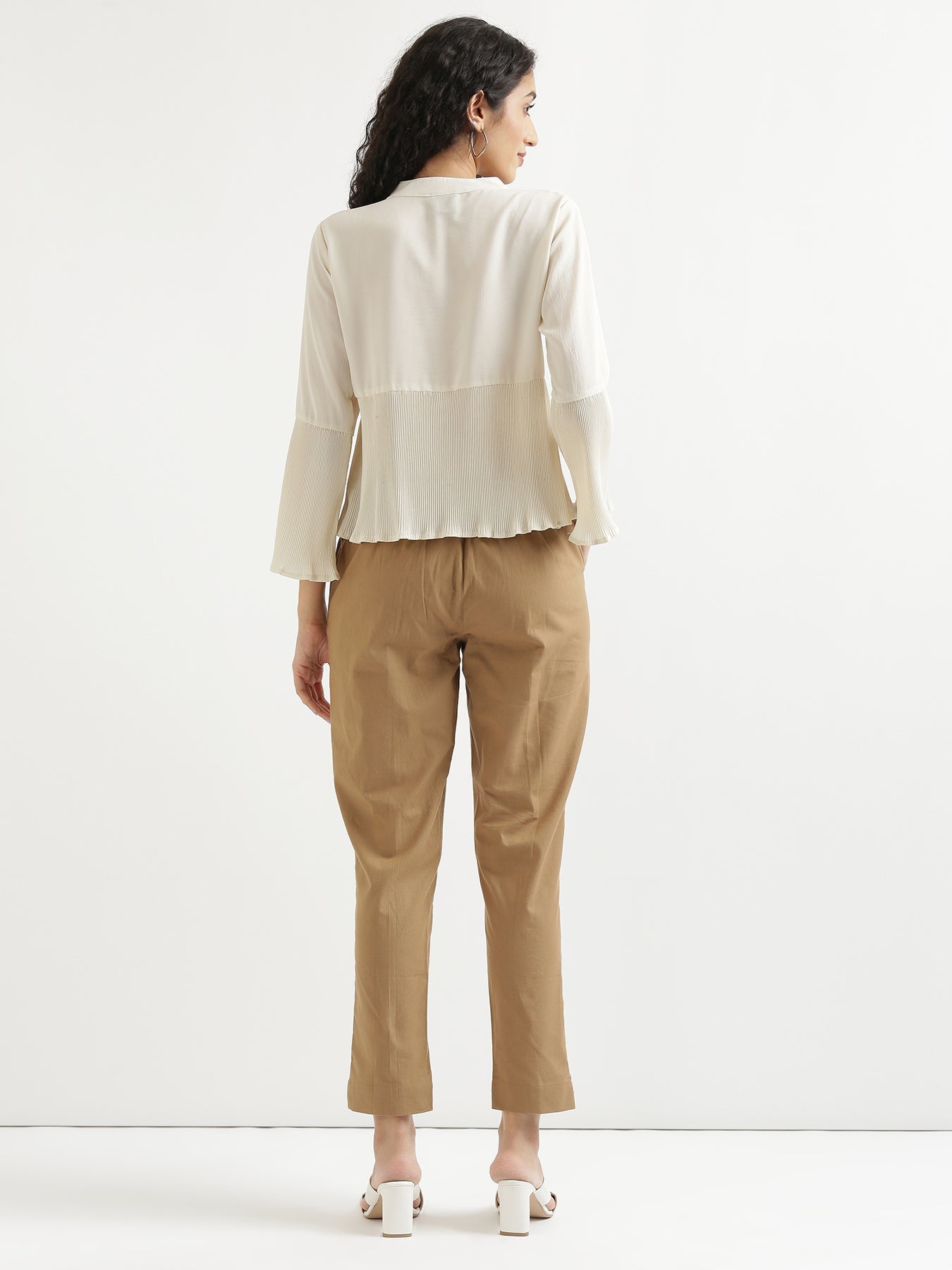 Vedora Classic: Coffee Brown Cotton Pants for Every Occasion