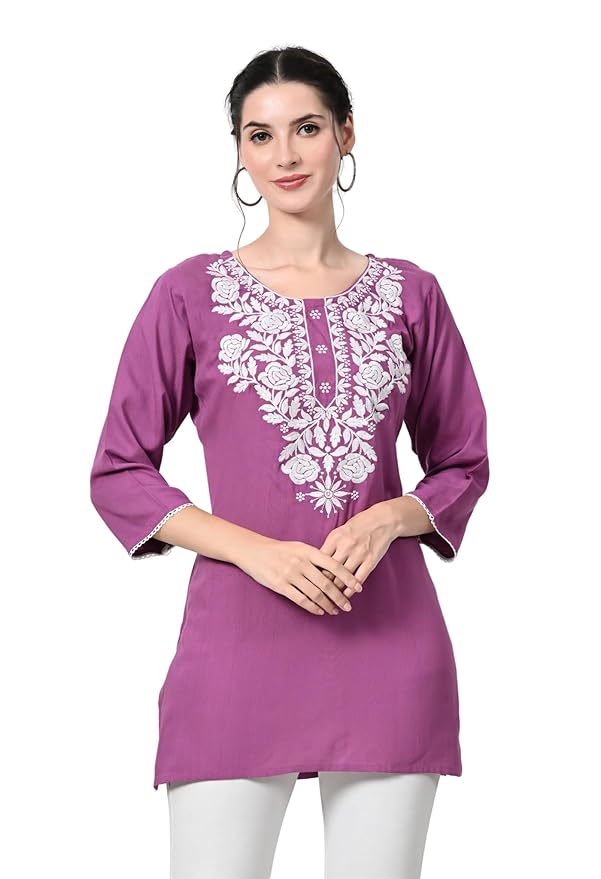 Elegant Chikankari Top – Available in 8 Beautiful Shades