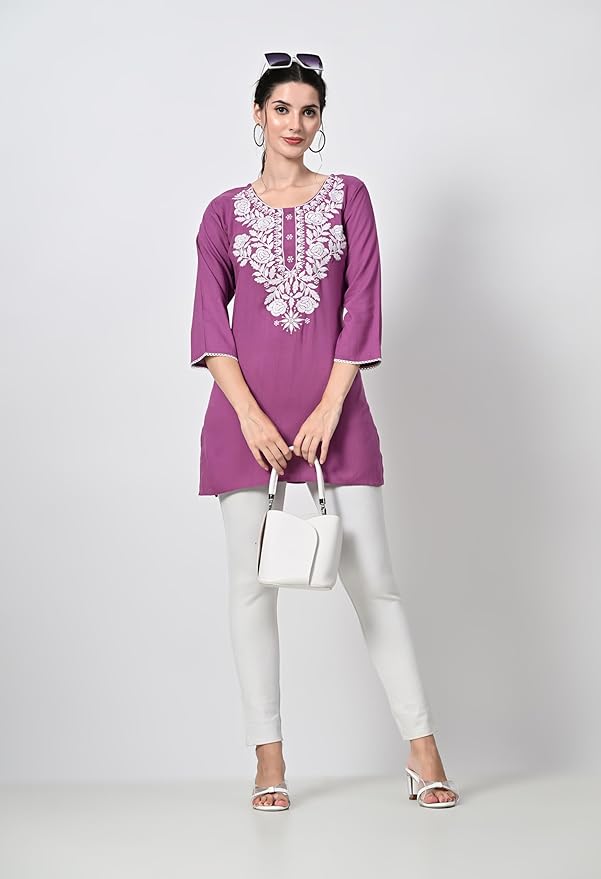 Elegant Chikankari Top – Available in 8 Beautiful Shades