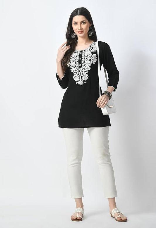 Elegant Chikankari Top – Available in 8 Beautiful Shades