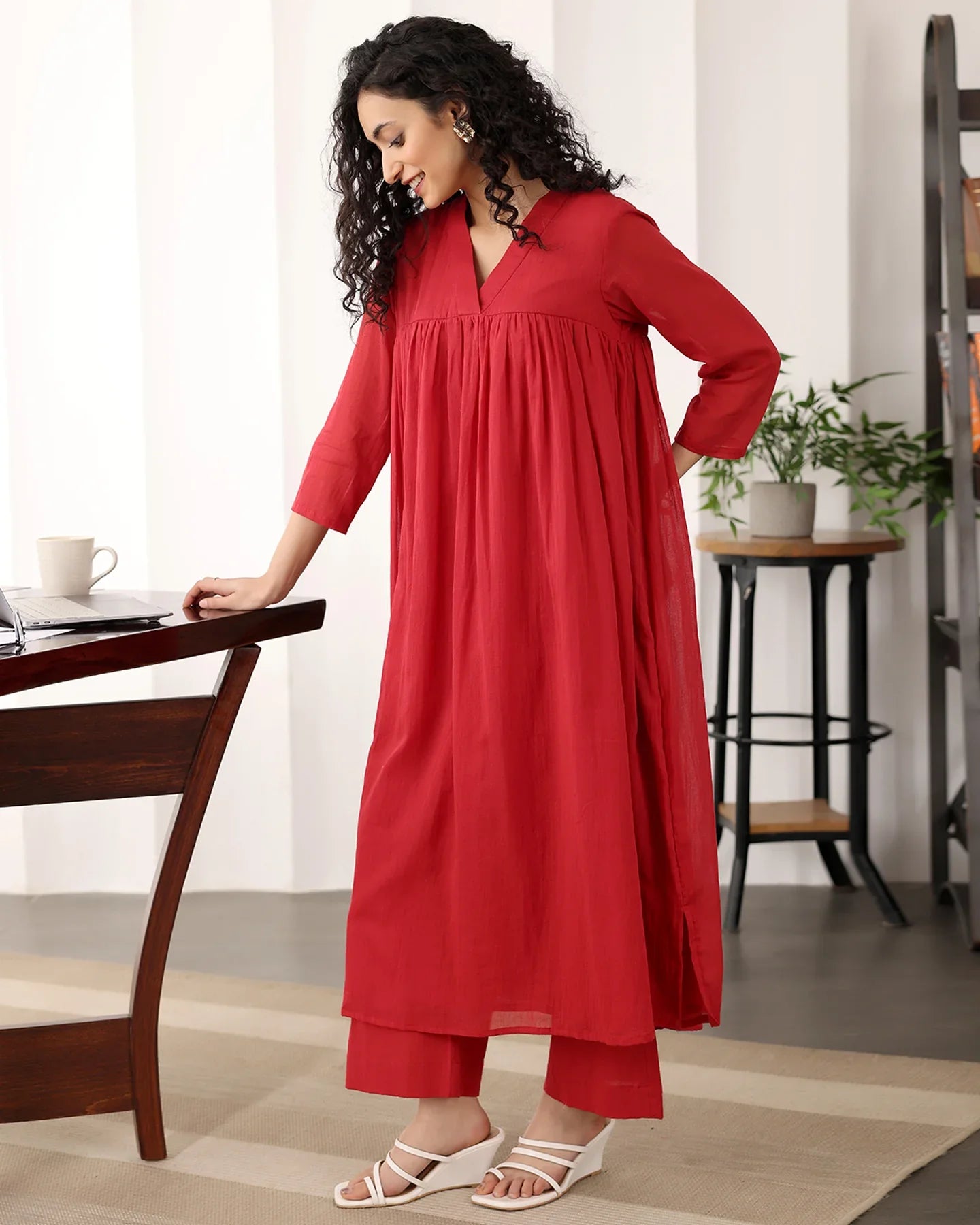 Cotton Muse: Graceful A-Line Ensemble