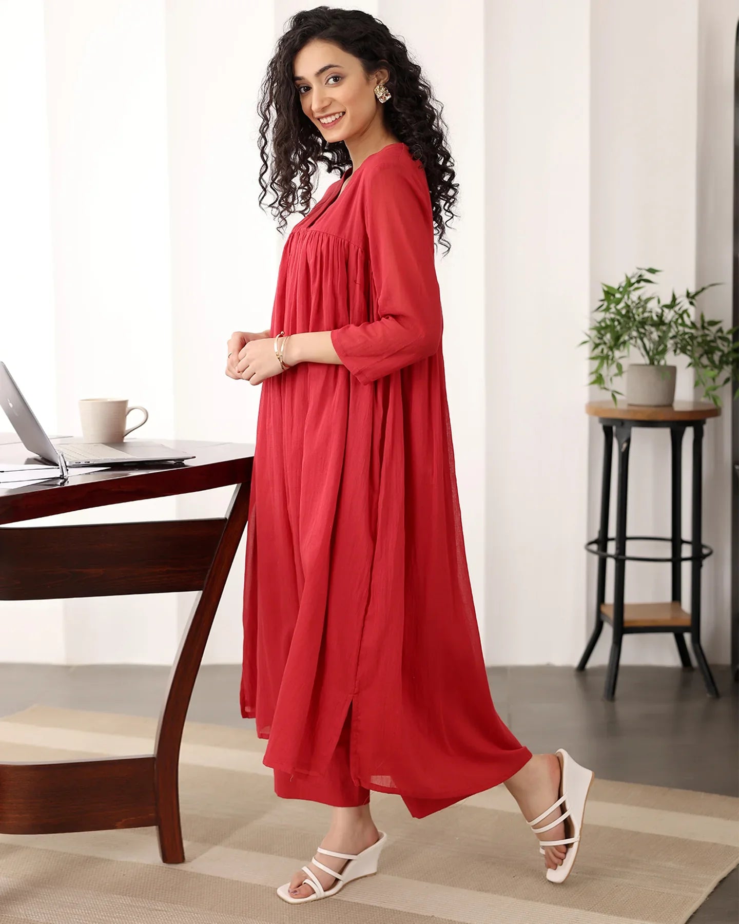 Cotton Muse: Graceful A-Line Ensemble