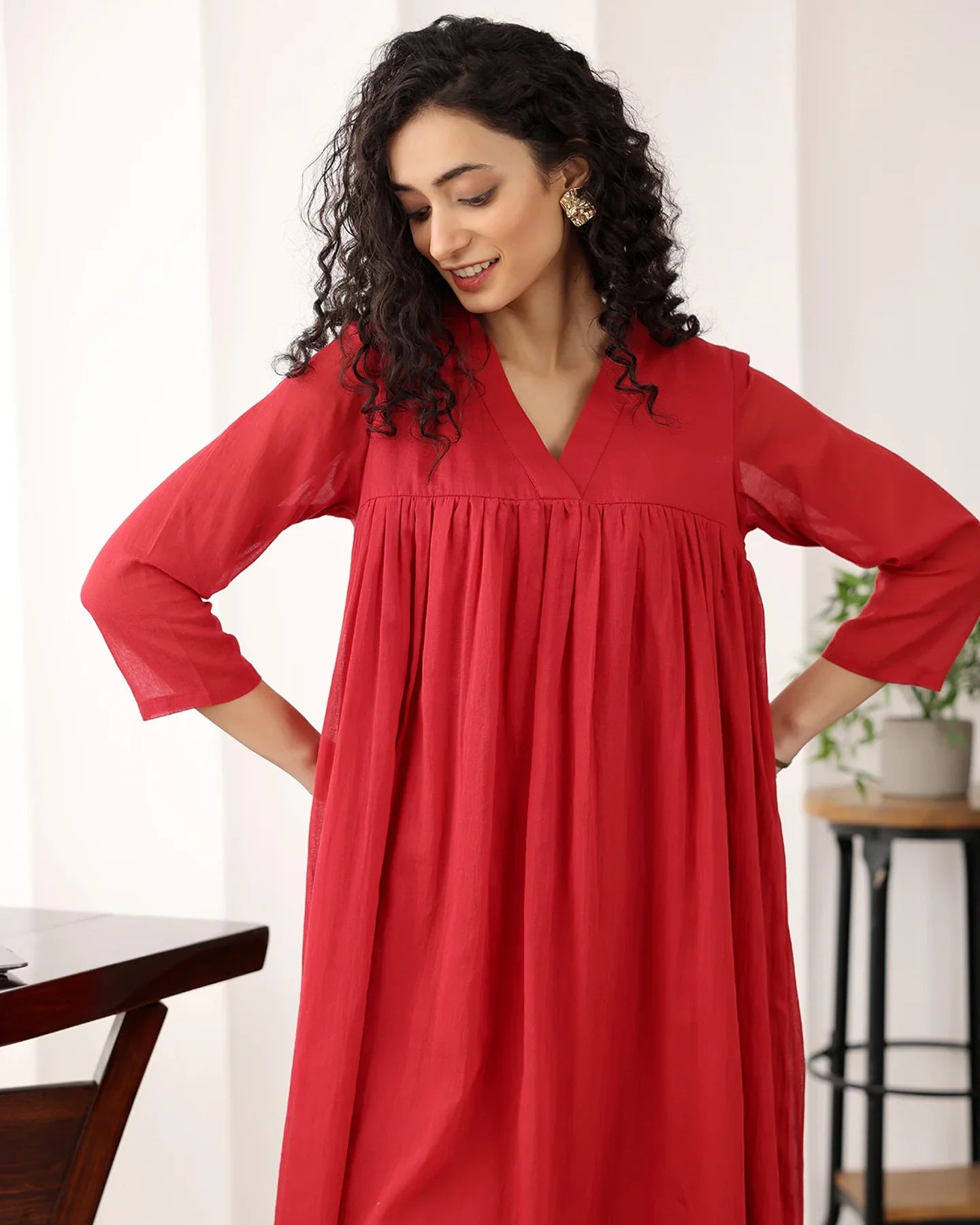 Cotton Muse: Graceful A-Line Ensemble