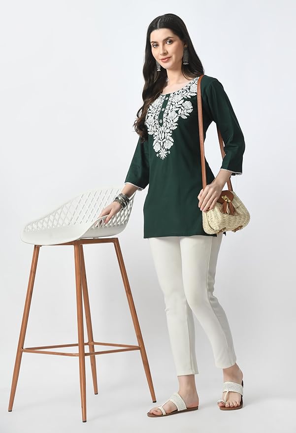 Elegant Chikankari Top – Available in 8 Beautiful Shades