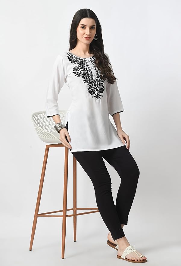 Elegant Chikankari Top – Available in 8 Beautiful Shades