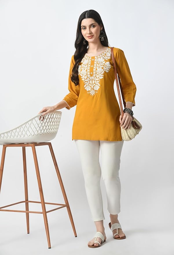 Elegant Chikankari Top – Available in 8 Beautiful Shades