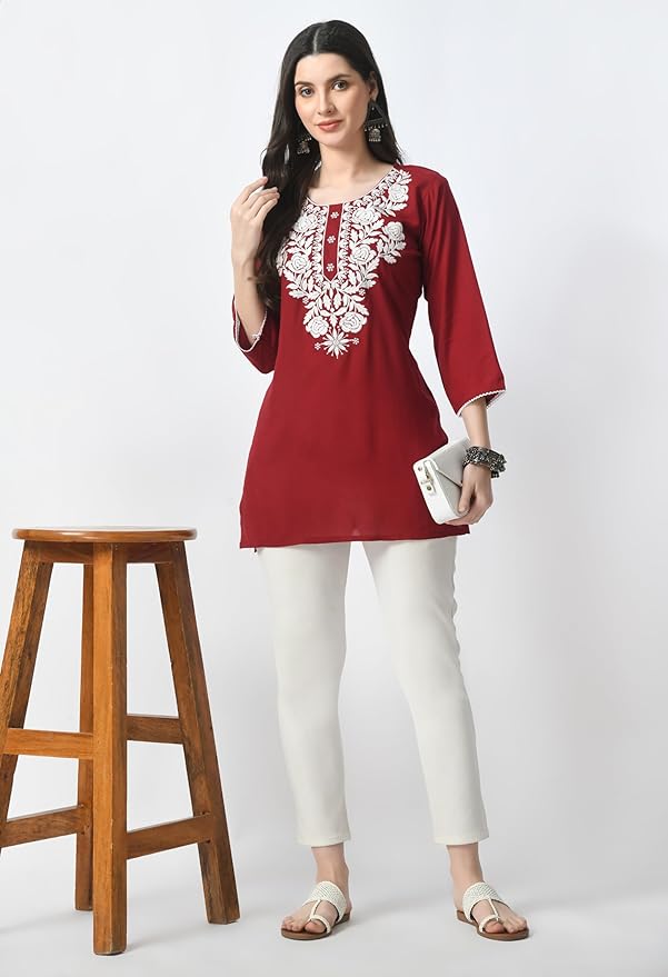 Elegant Chikankari Top – Available in 8 Beautiful Shades