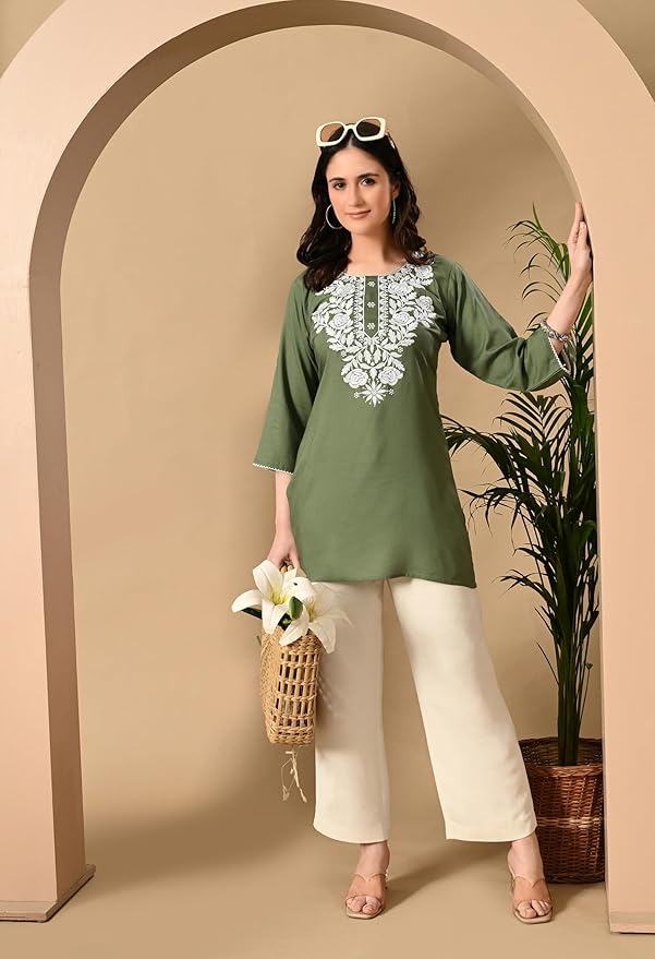 Elegant Chikankari Top – Available in 8 Beautiful Shades