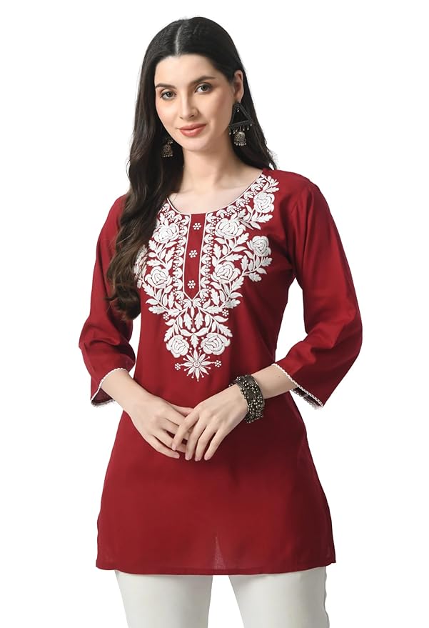 Elegant Chikankari Top – Available in 8 Beautiful Shades