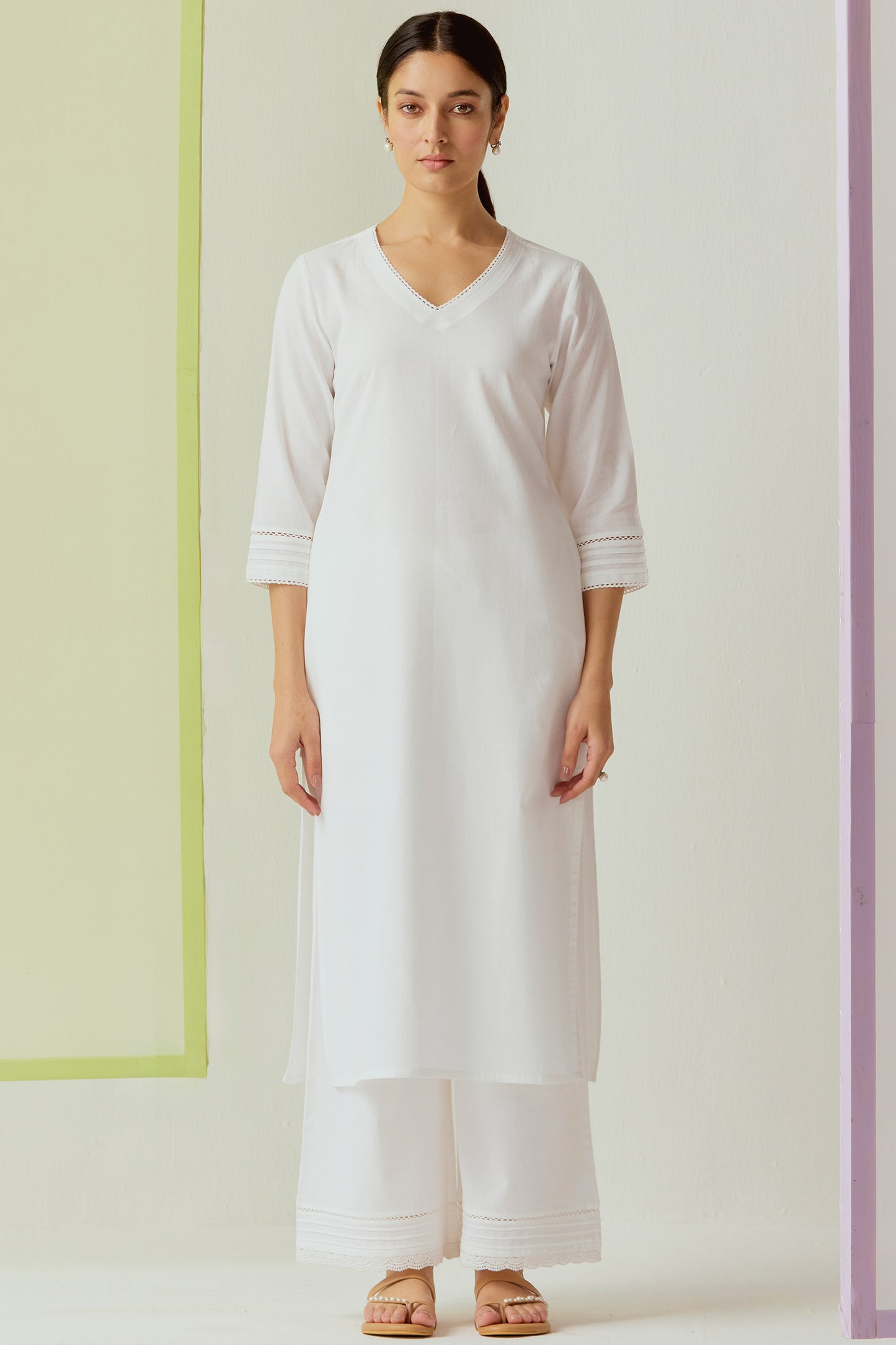 Vedora Noor-e Collection – Handcrafted Kurta Pant Sets in Timeless Hues