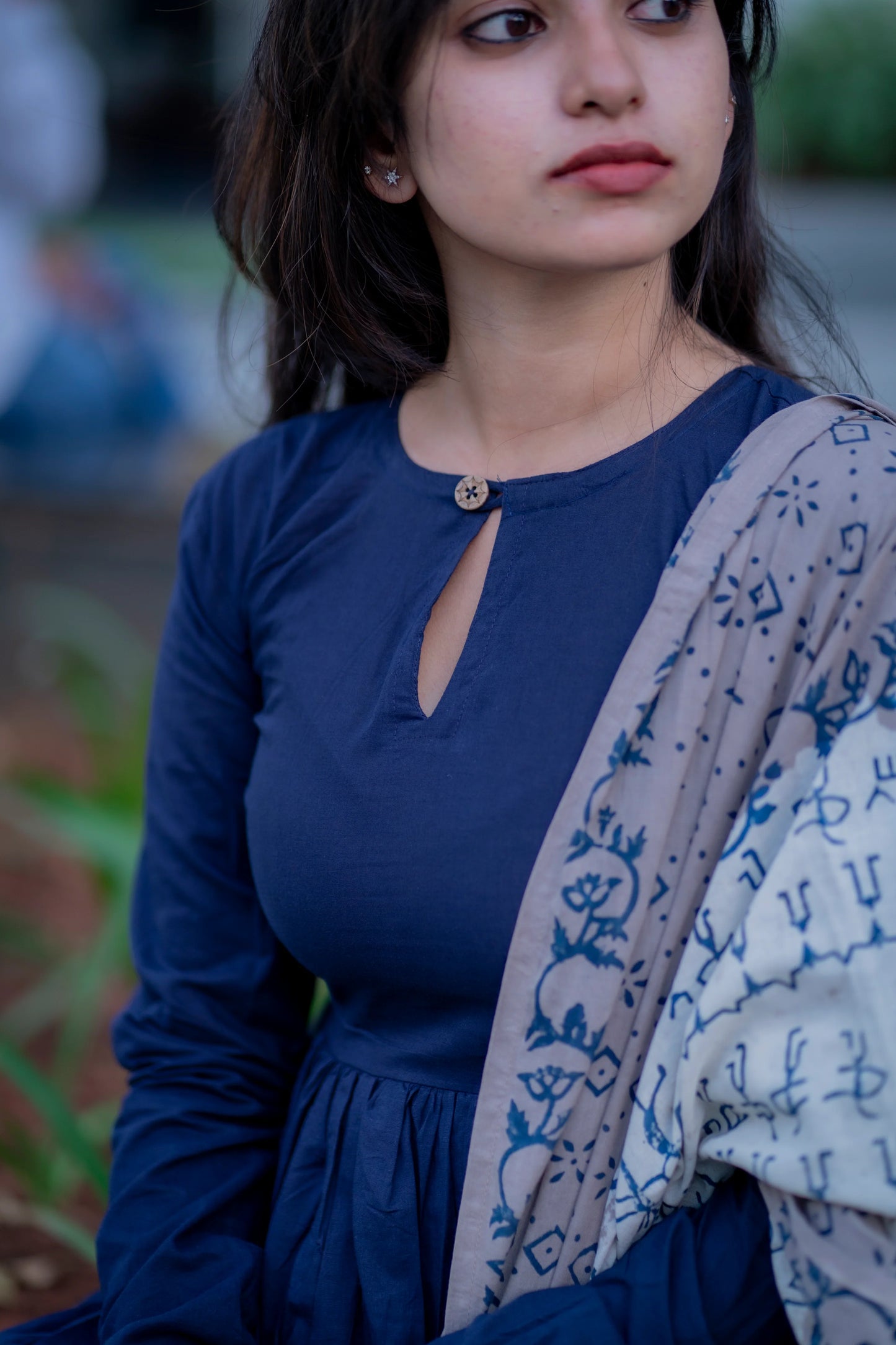 Midnight Grace 3-Piece Handloom Cotton Suit Set