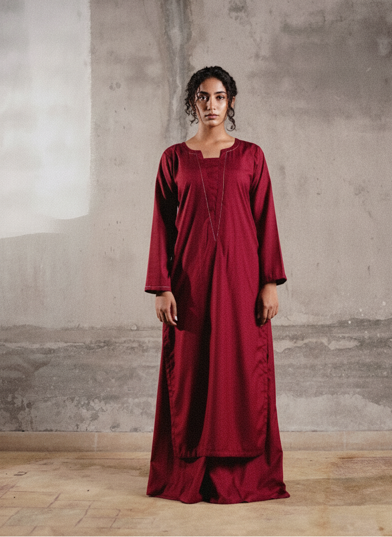 Garnet Glow – Kurta Palazzo Set by Vedora